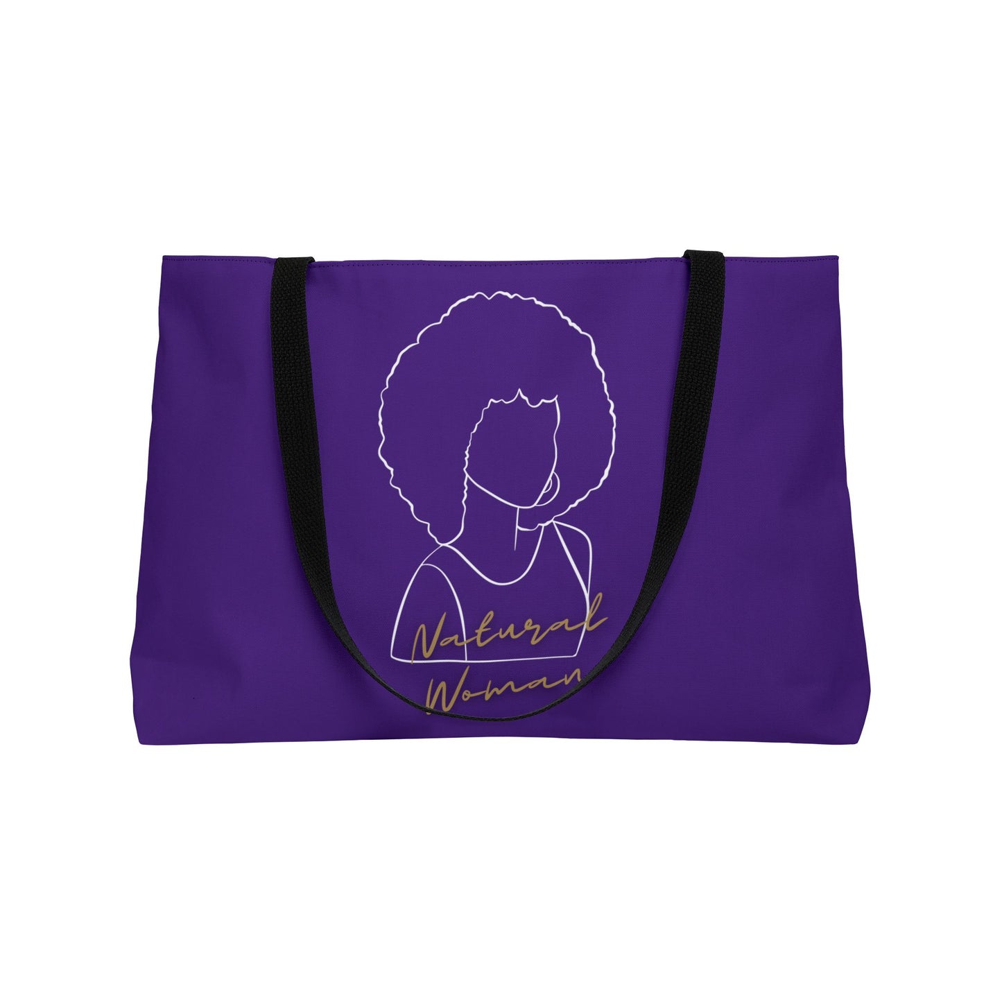 Natural Woman Afro (WL) Weekender Tote Bag PURPLE