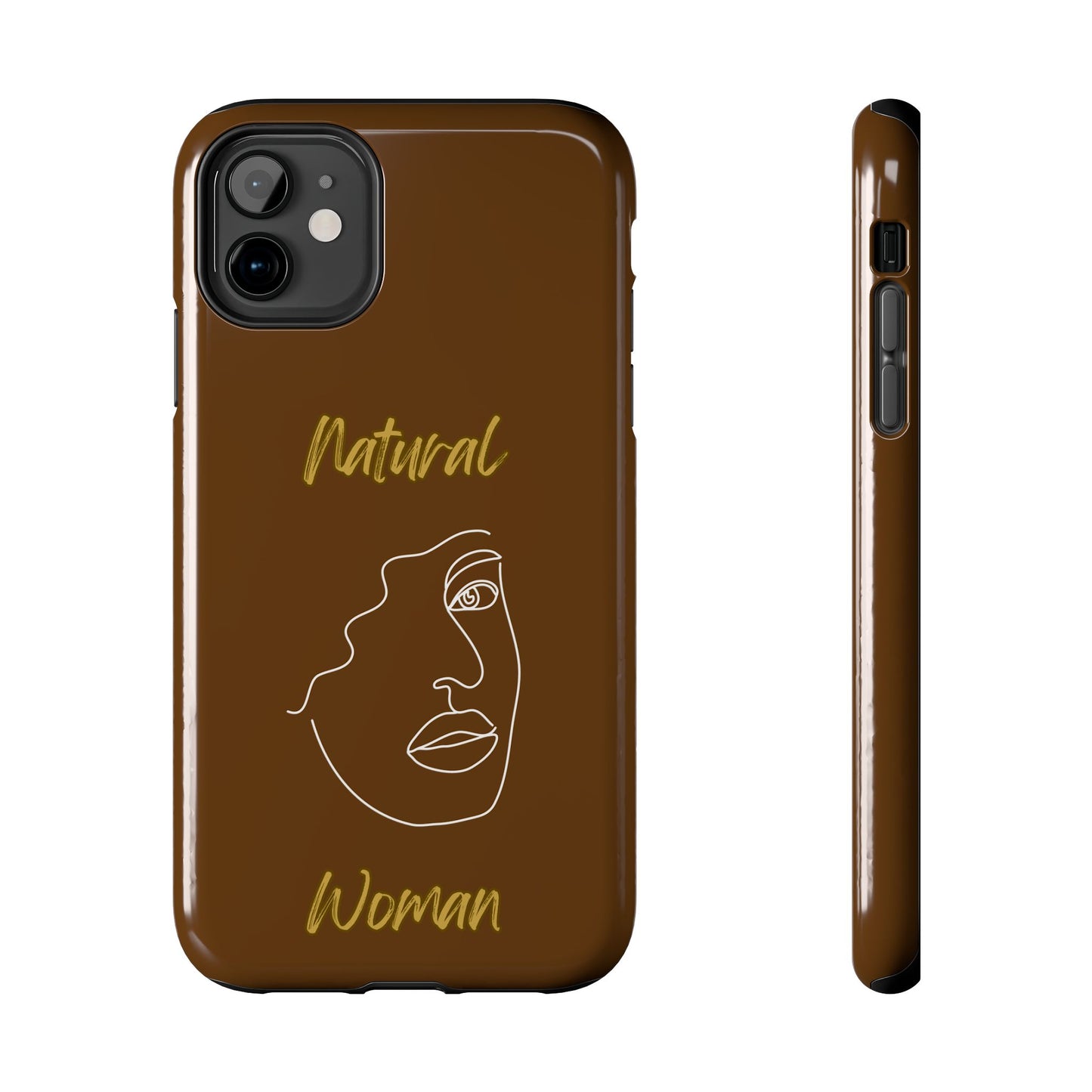 Natural Woman Peekaboo (WL)Tough Phone Cases BROWN