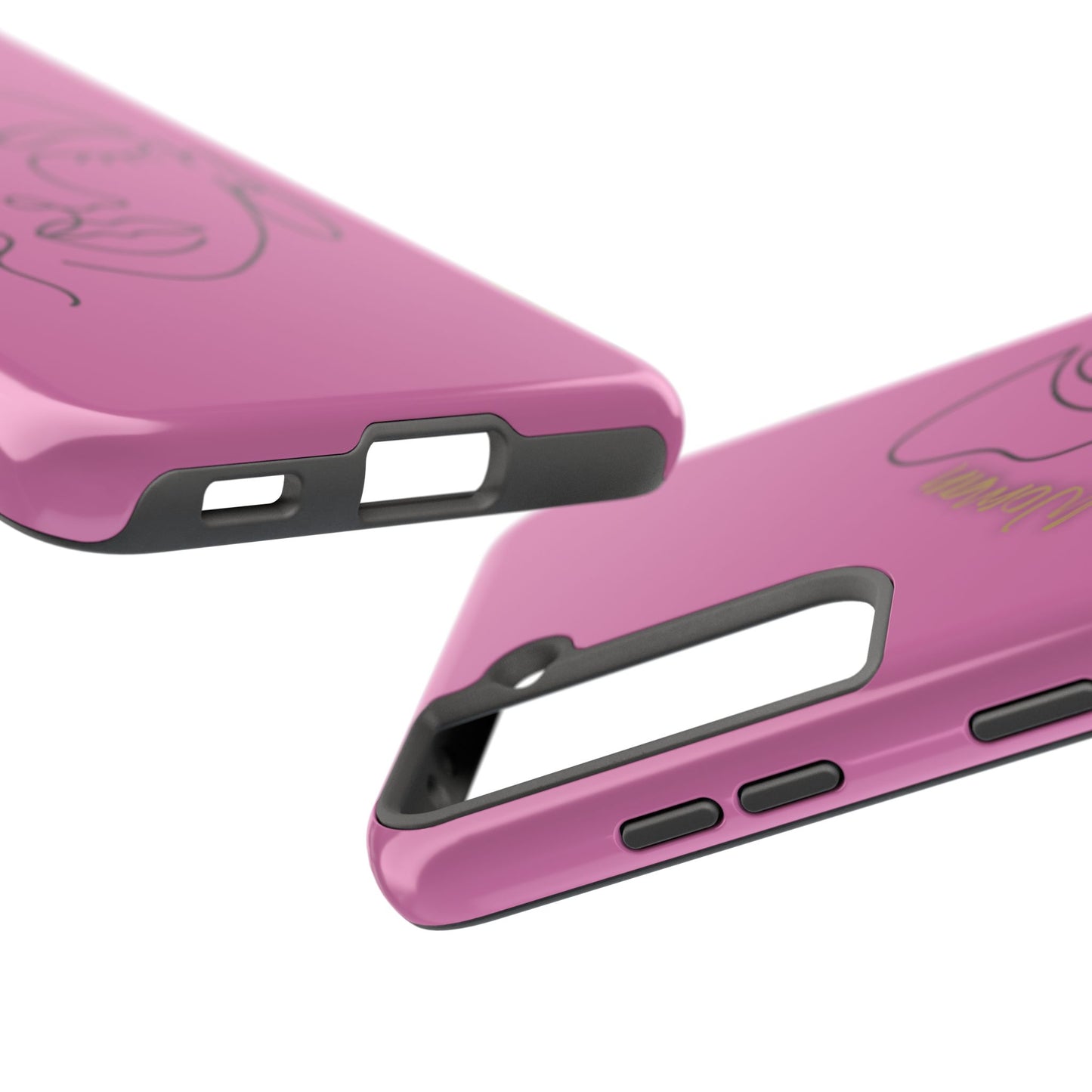 Natural Woman Half Face (BL)Tough Phone Case LIGHT PINK