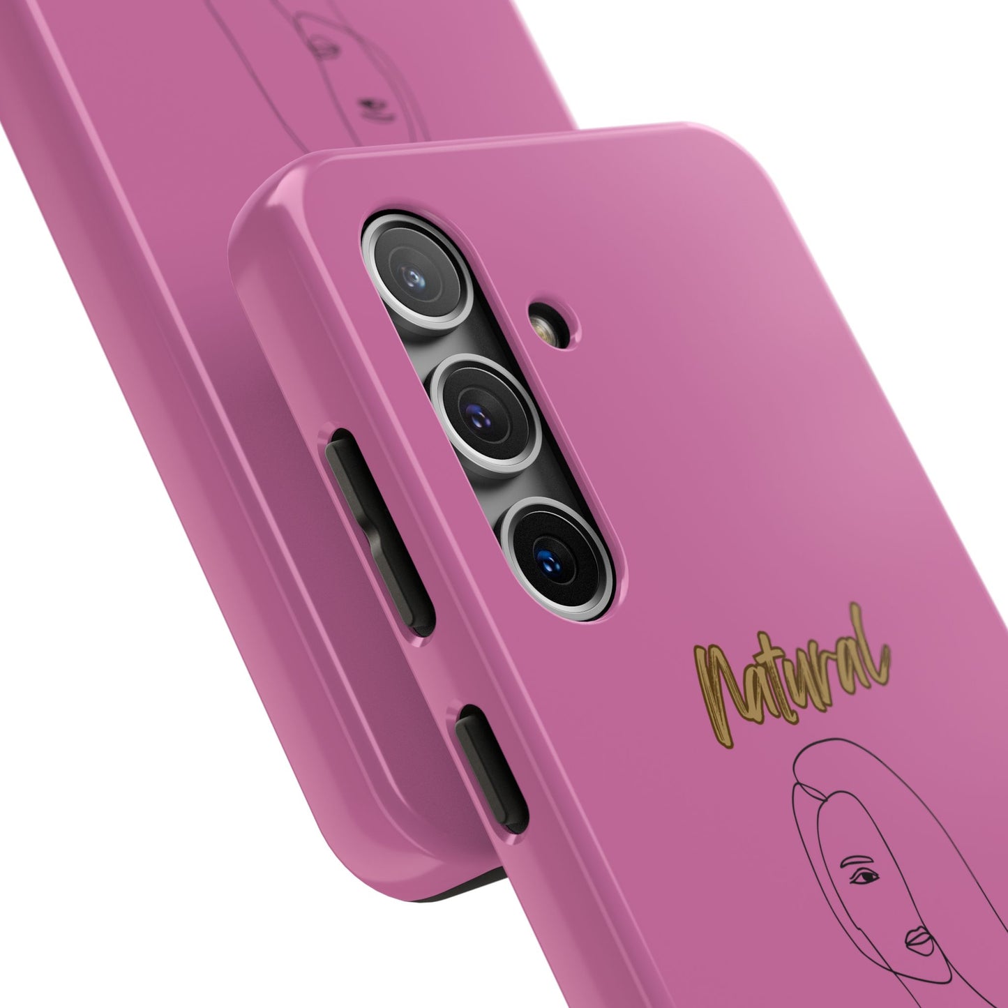 Natural Woman Covered Eye (BL)Tough Phone Cases LIGHT PINK