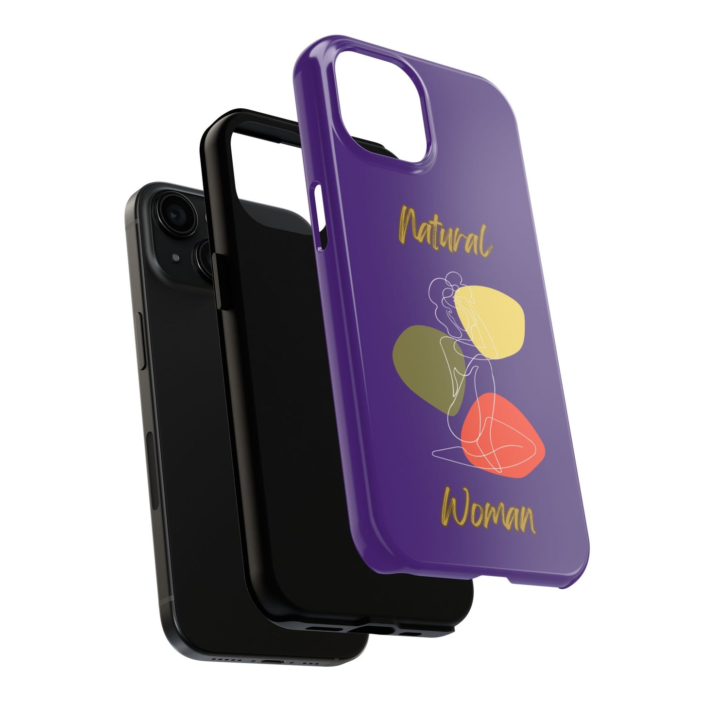 Natural Woman Colorful Pose (WL)Tough Phone Cases PURPLE