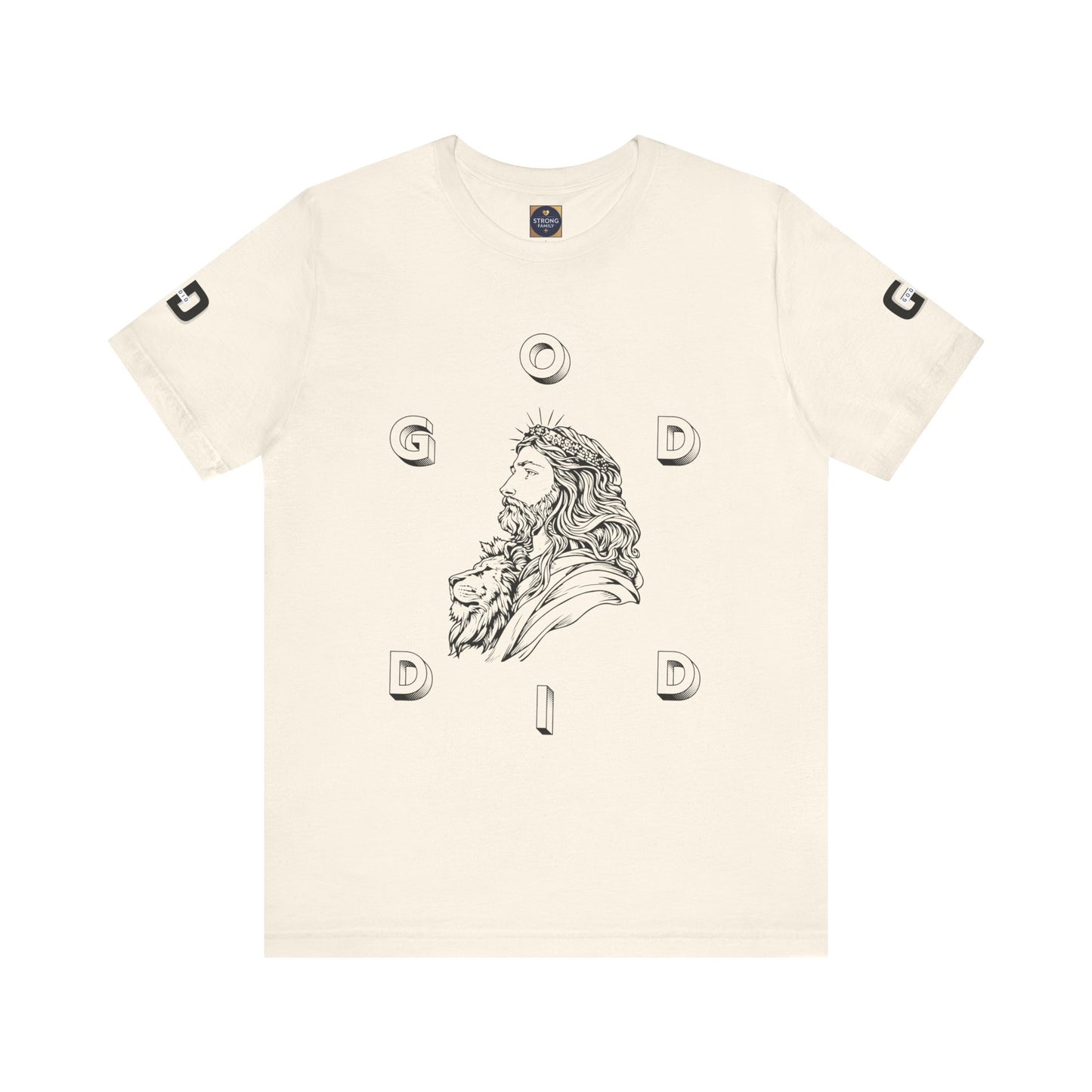 "GOD DID" —(BL) Jesus/Lion Profile