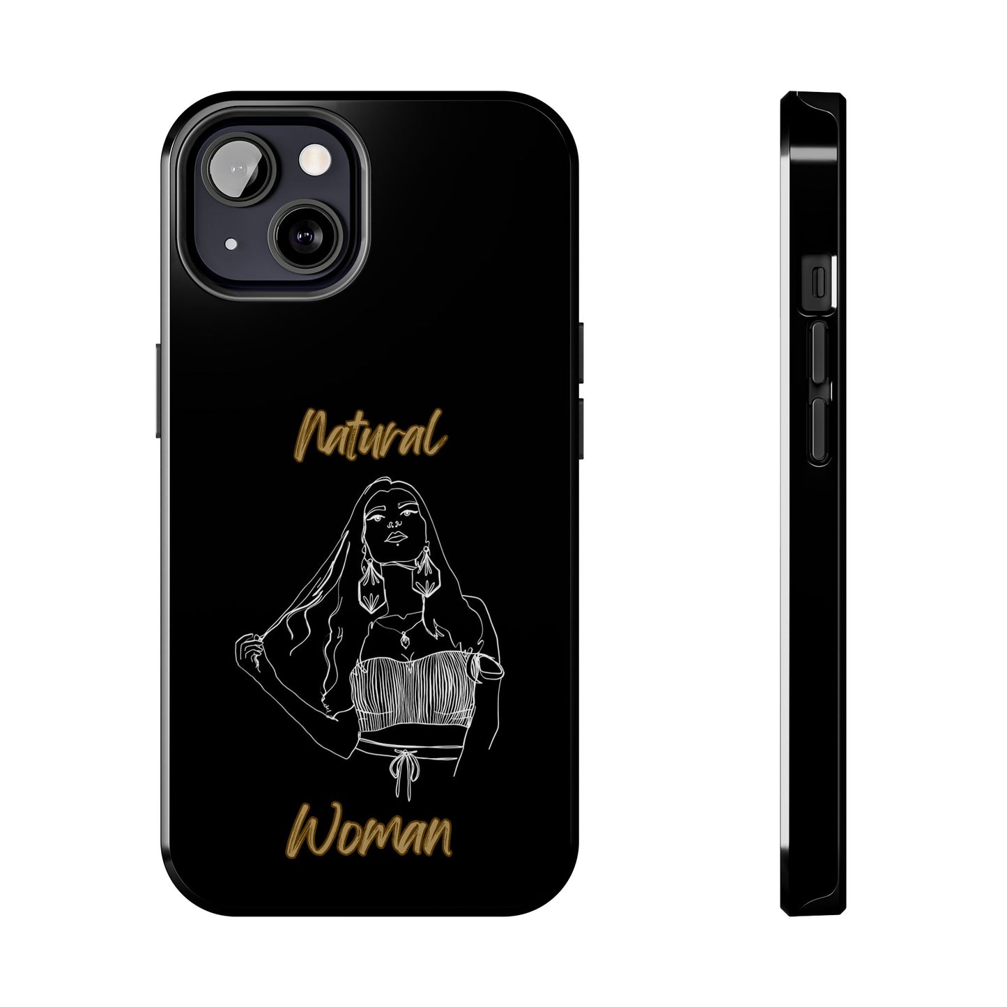 Natural Woman Thinking (WL)Tough Phone Cases BLACK
