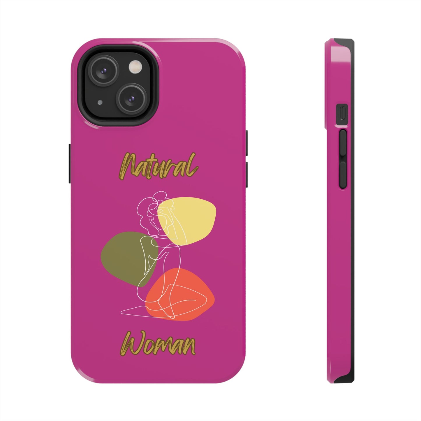 Natural Woman Colorful Pose (WL)Tough Phone Cases PINK