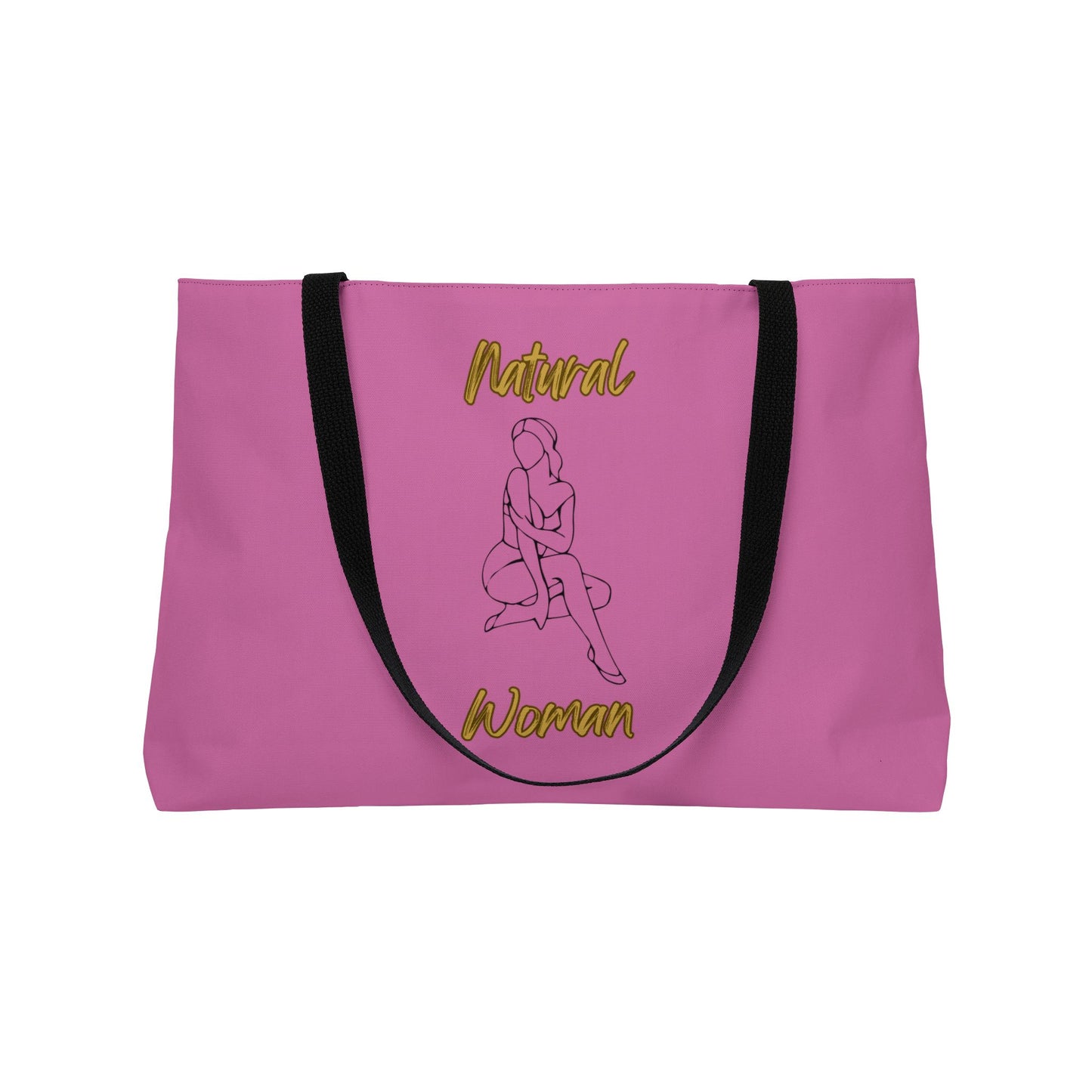 Natural Woman Shoulder Action (BL) Weekender Tote Bag LIGHT PINK