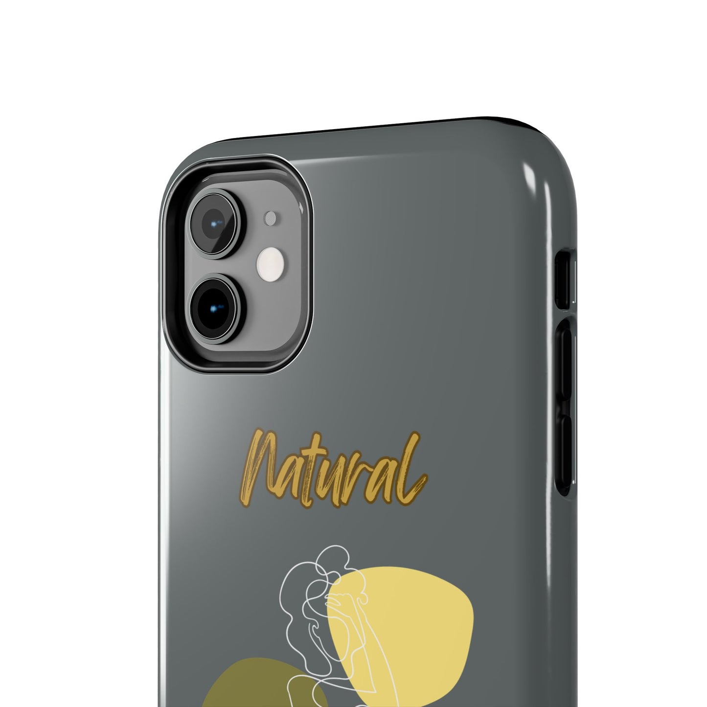 Natural Woman Colorful Pose (WL)Tough Phone Cases DARK GREY