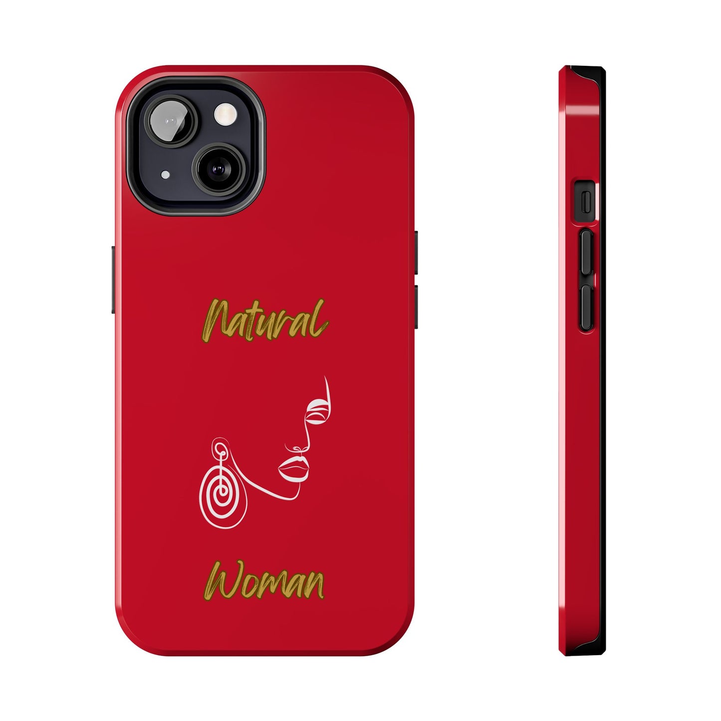 Natural Woman Music In My Soul (WL)Tough Phone Cases DARK RED