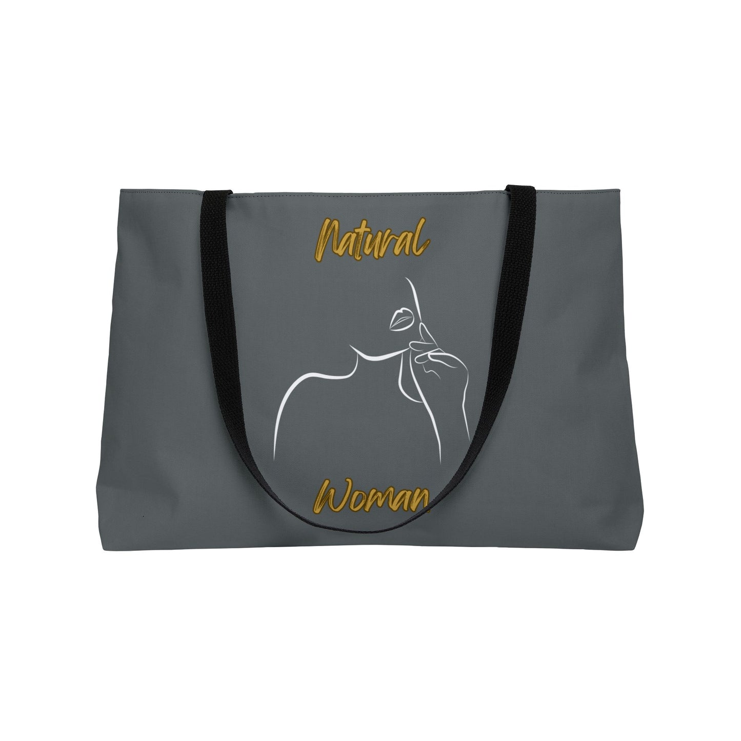 Natural Woman Chin Up (WL) Weekender Tote Bag DARK GREY