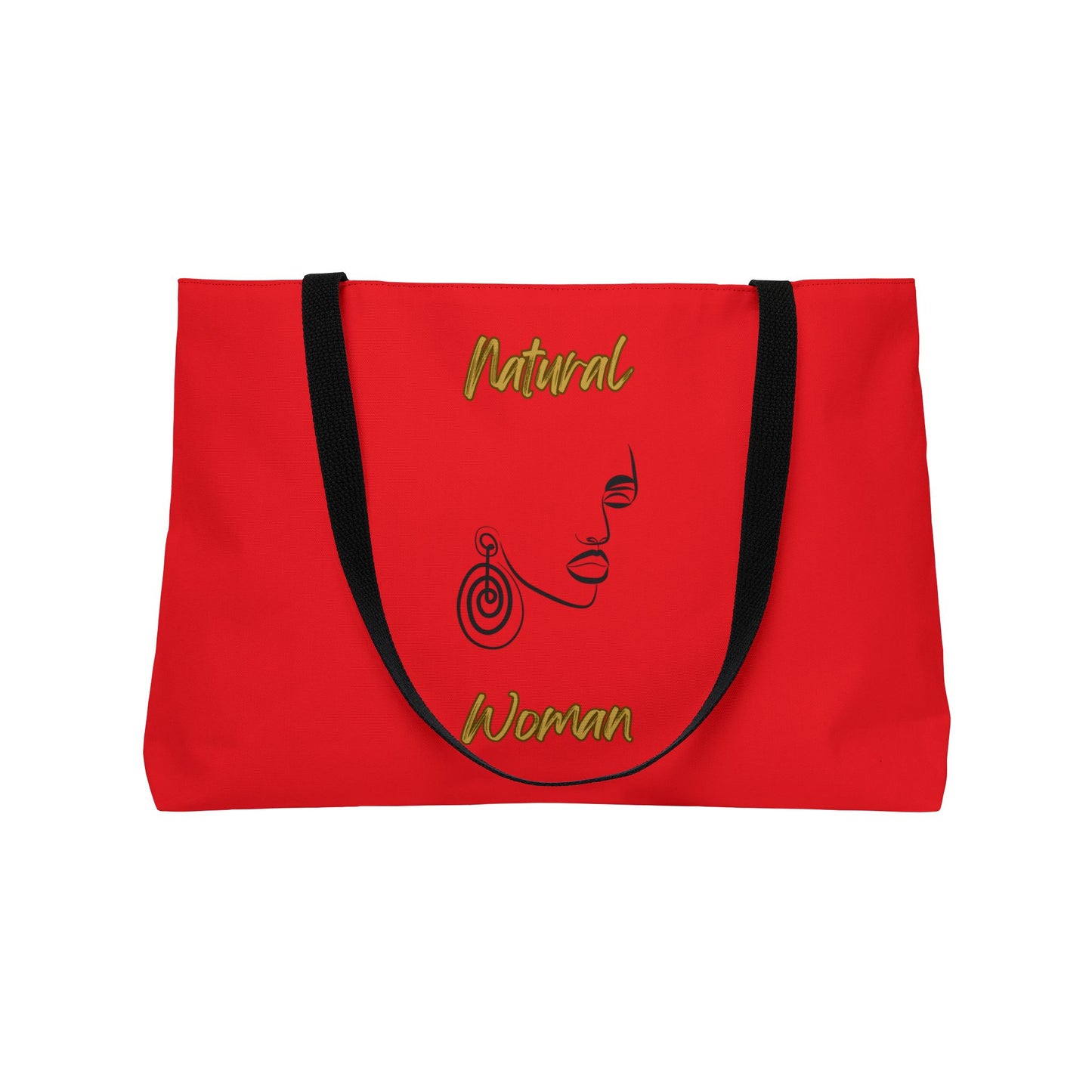 Natural Woman Music In My Soul (BL) Weekender Tote Bag RED
