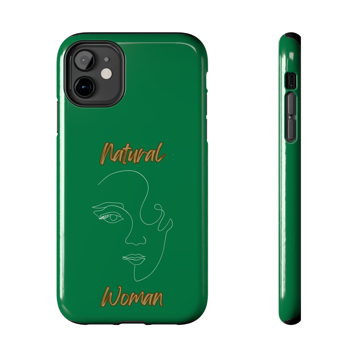 Natural Woman Looking (WL) Tough Phone Cases DARK GREEN
