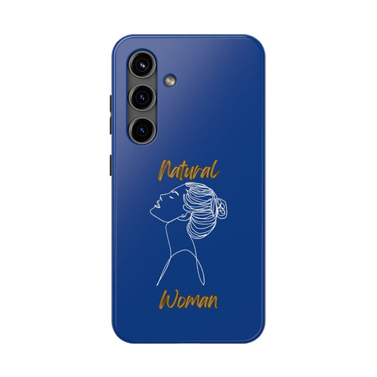 Natural Woman Wet Bun (WL) Tough Phone Cases DARK BLUE