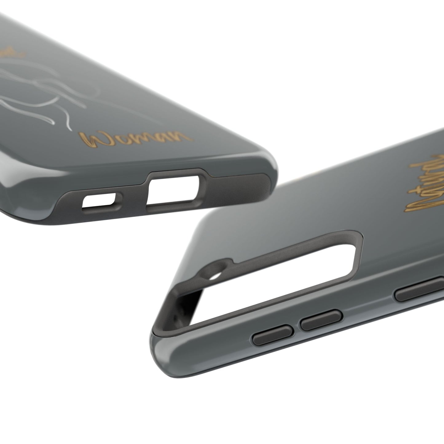 Natural Woman Hanging Hair (WL) Tough Phone Cases DARK GREY