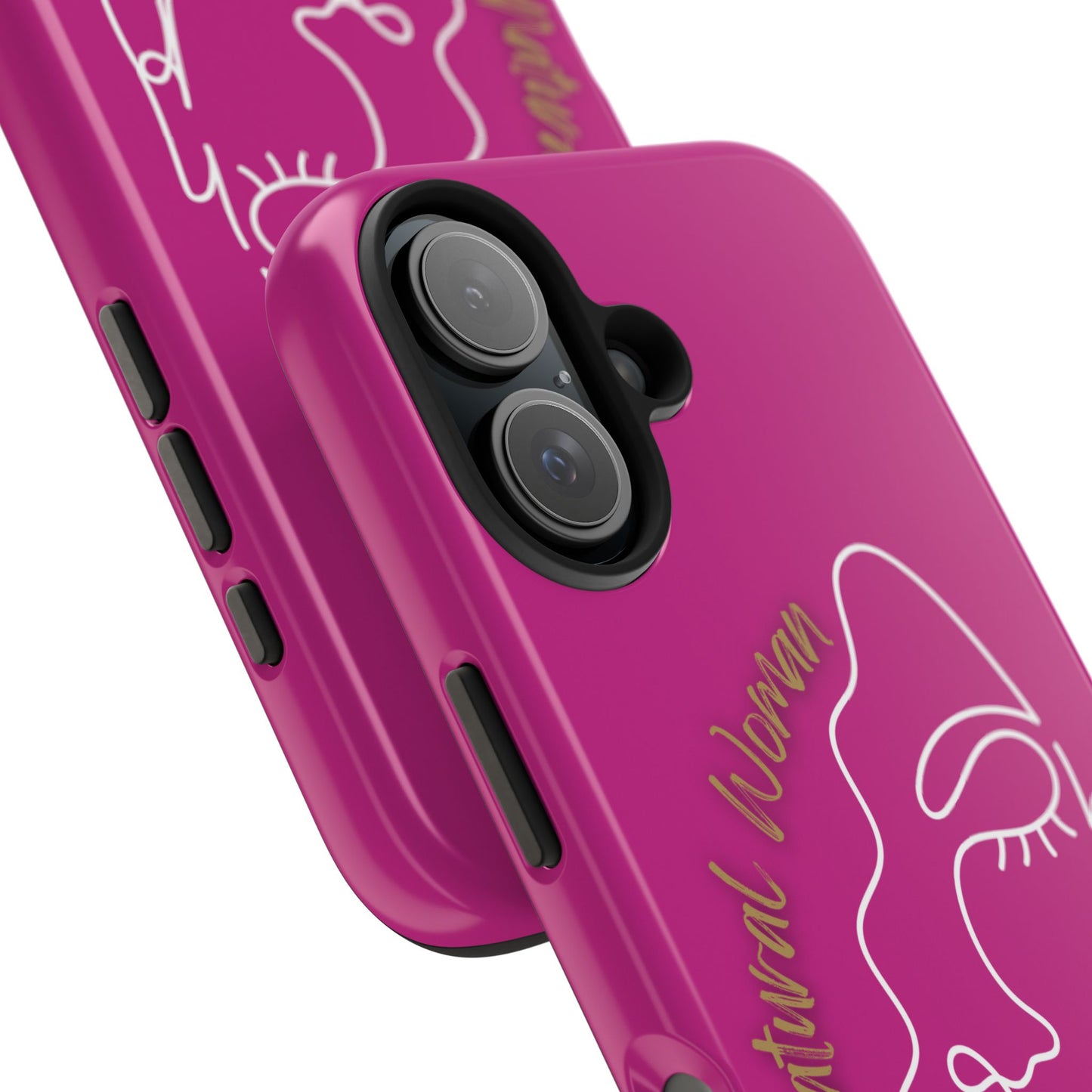 Natural Woman Half Face (WL)Tough Phone Case PINK