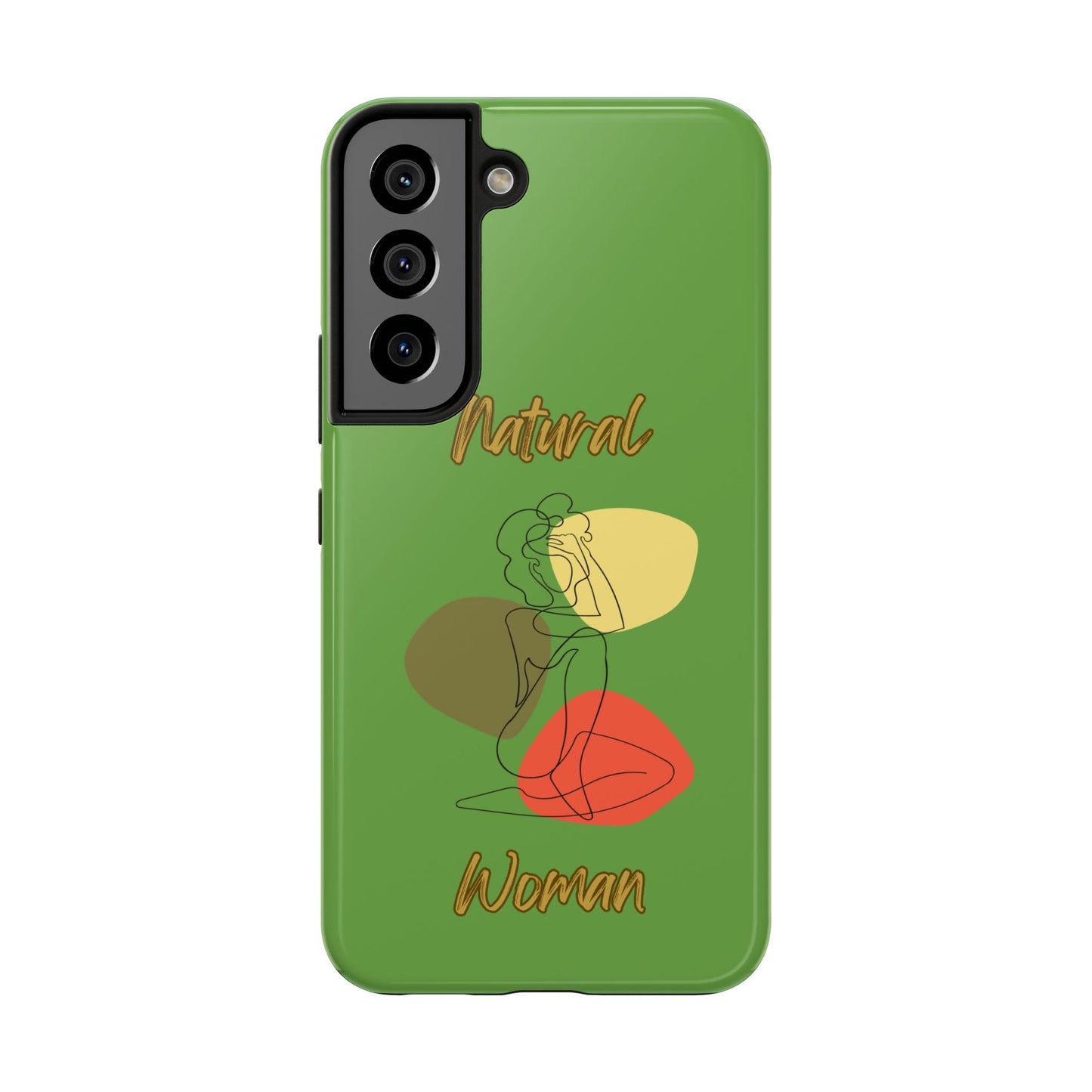 Natural Woman Colorful Pose (BL)Tough Phone Cases GREEN
