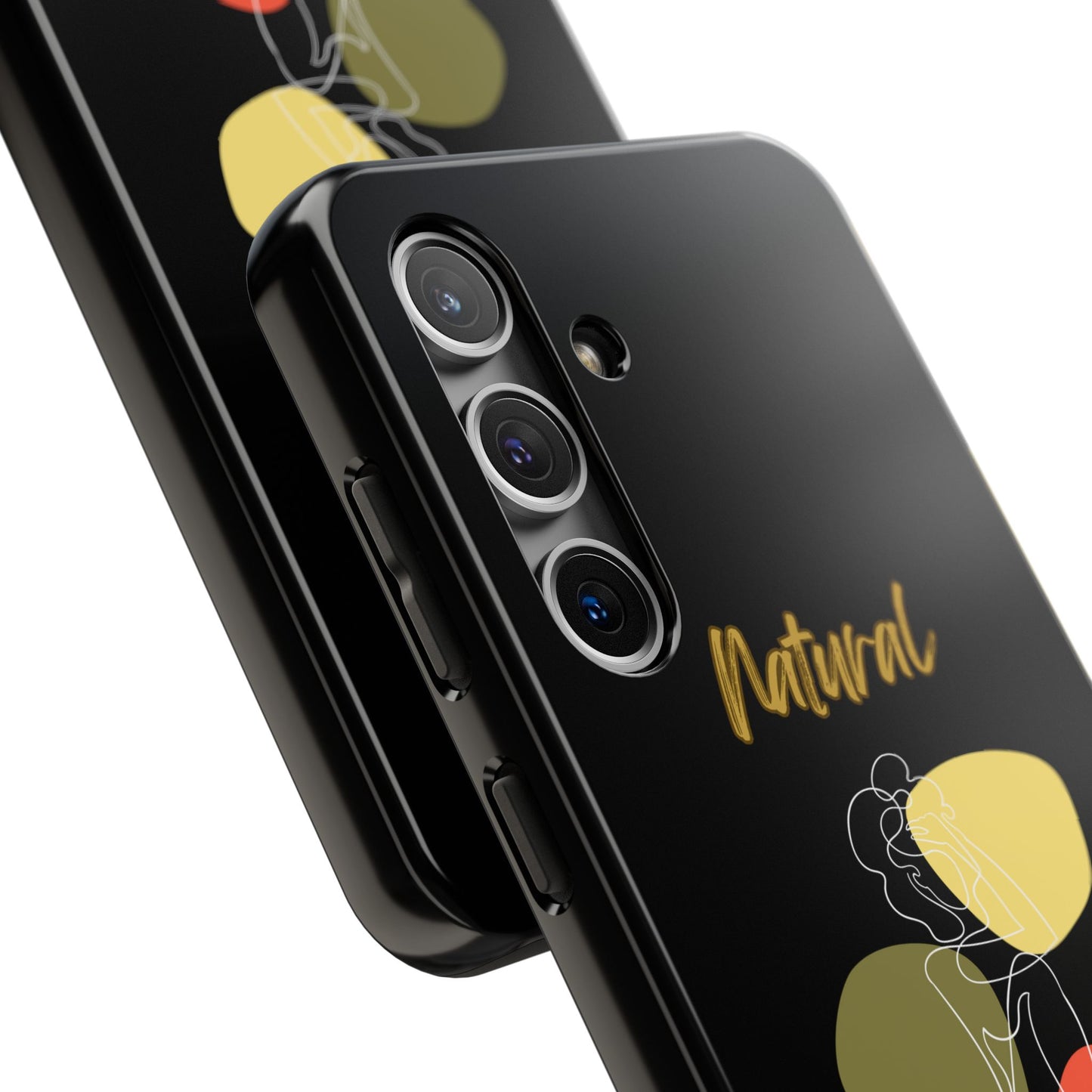 Natural Woman Colorful Pose (WL)Tough Phone Cases BLACK