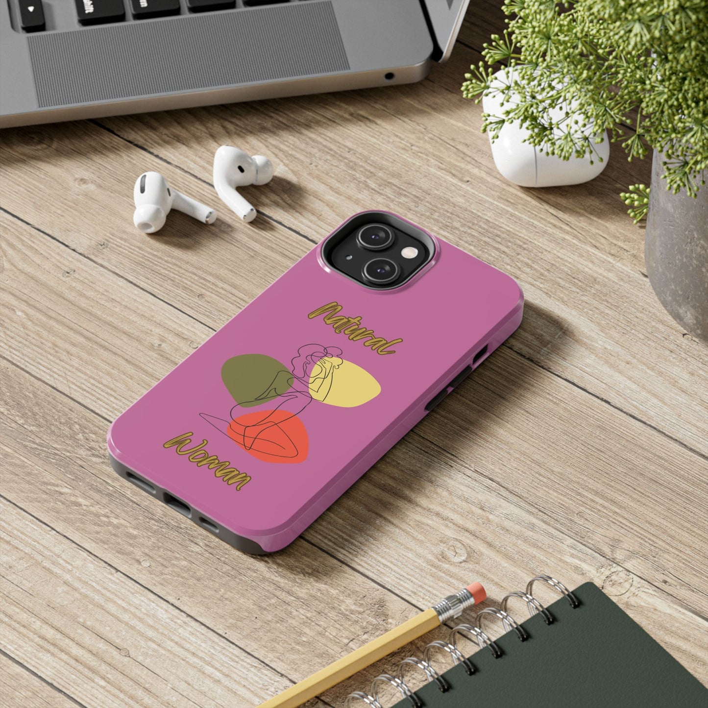 Natural Woman Colorful Pose (BL)Tough Phone Cases LIGHT PINK