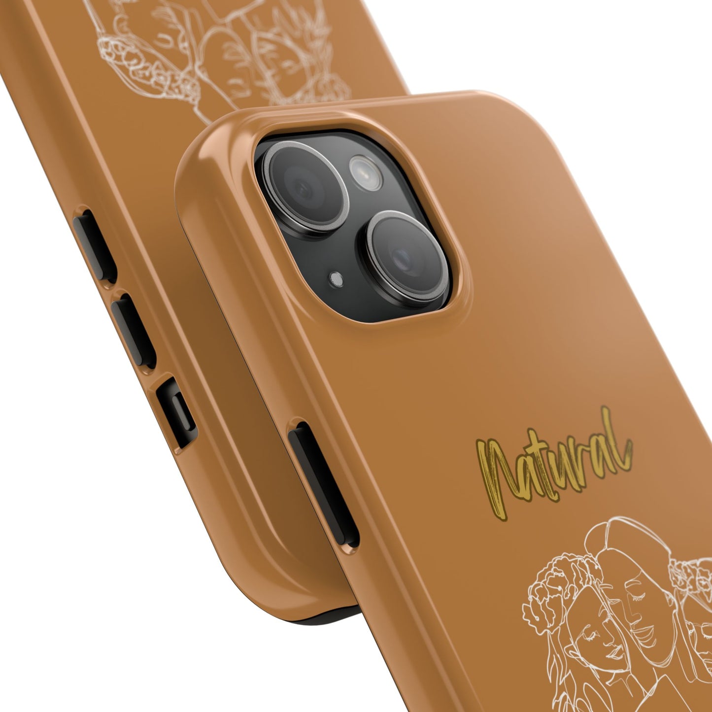 Natural Woman Me & My Girls (WL)Tough Phone Cases LIGHT BROWN