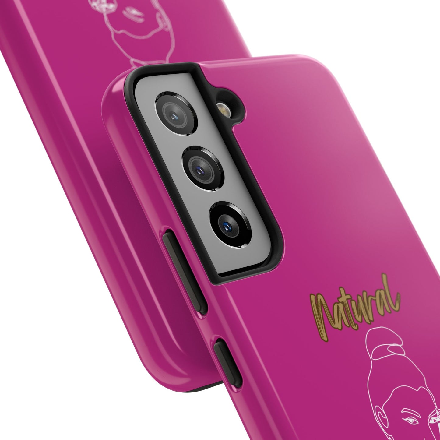 Natural Woman Sassy Bun (WL) Tough Phone Cases PINK
