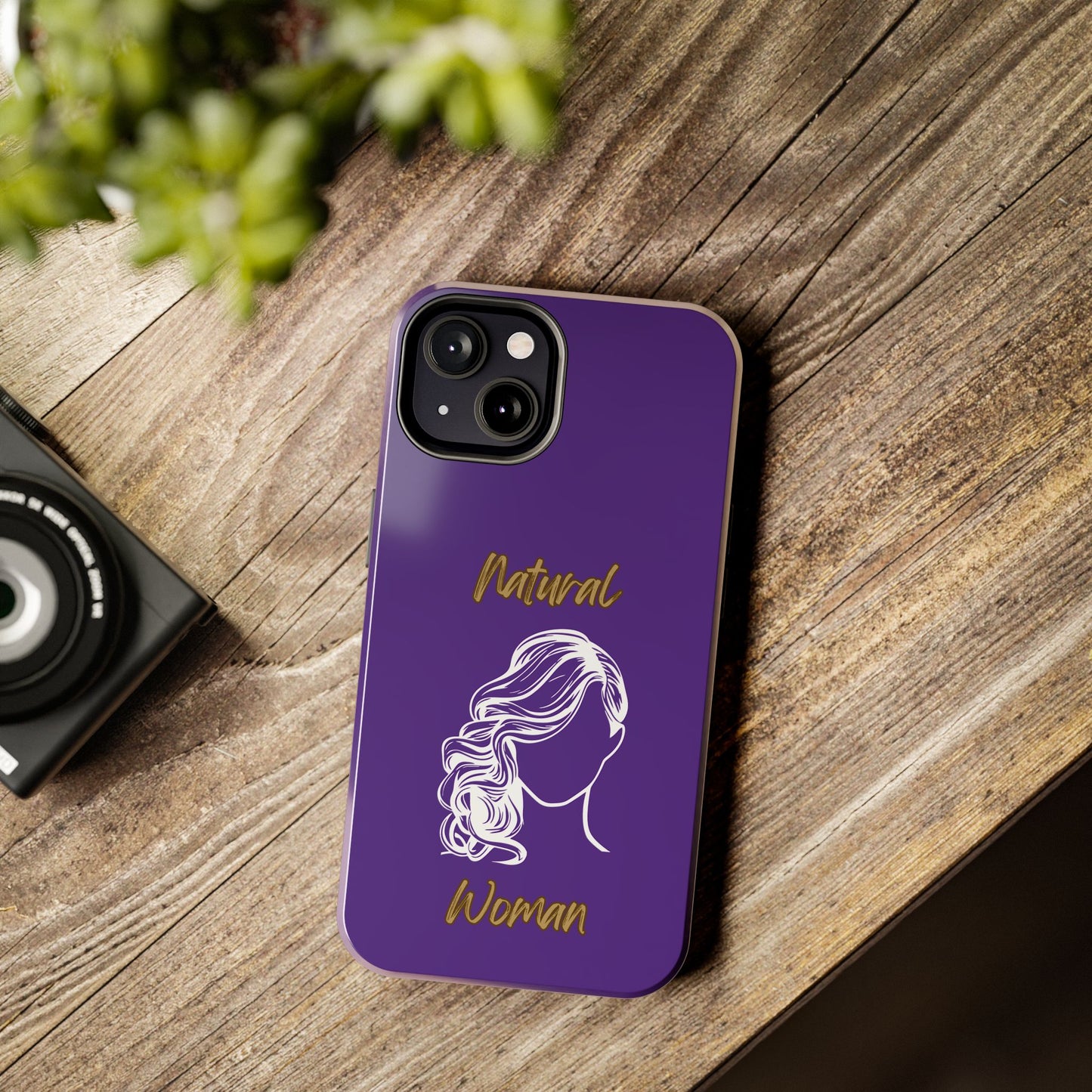 Natural Woman Long Curl (WL)Tough Phone Cases PURPLE