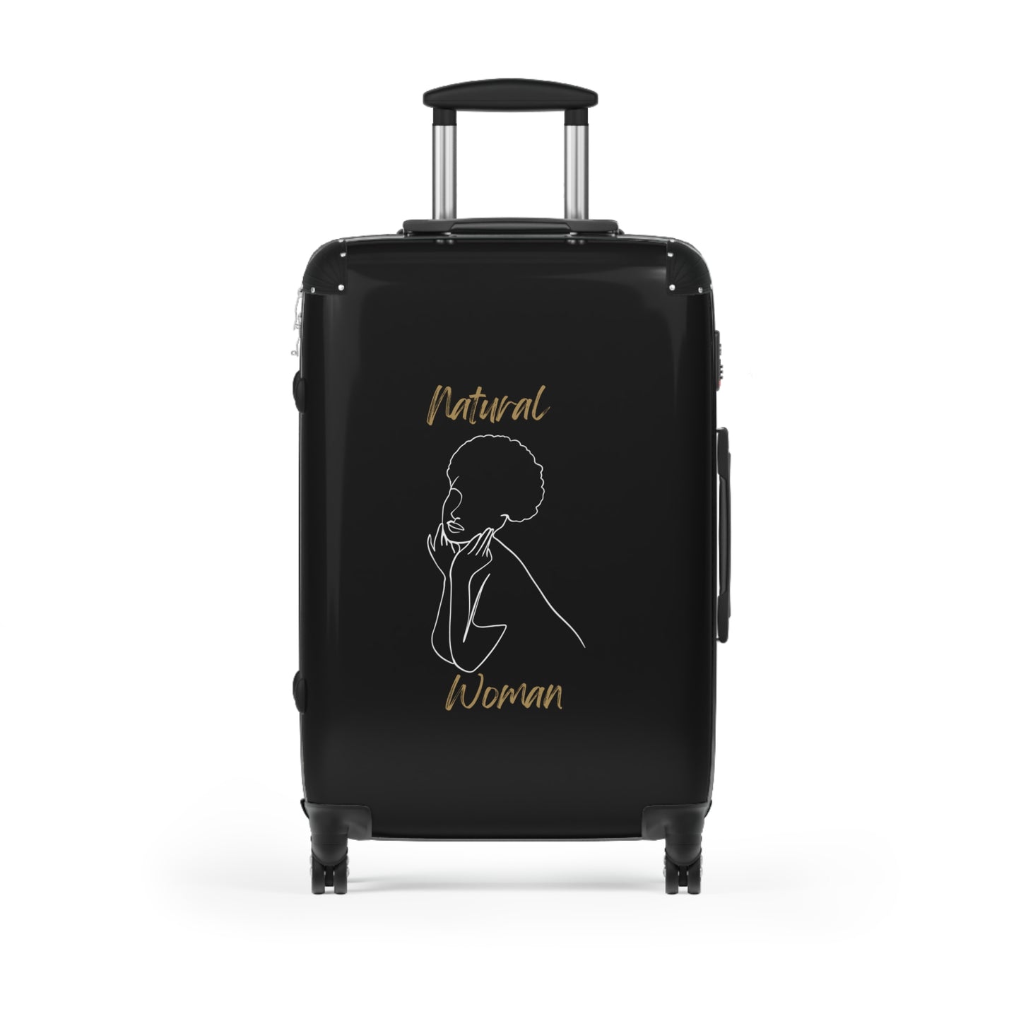 Natural Woman Cute Afro (WL) Suitcase BLACK