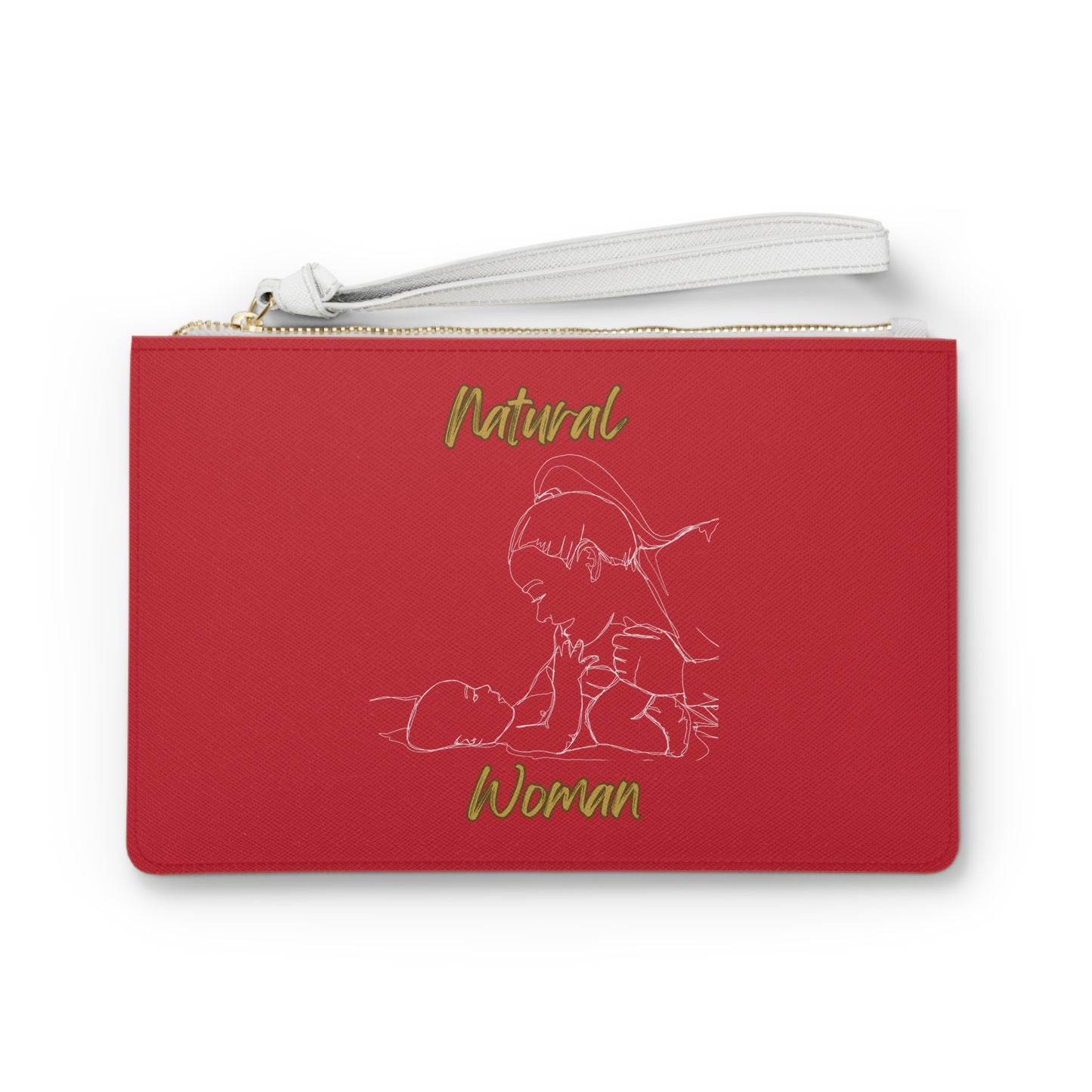 Natural Woman New Life (WL) Clutch Bag DARK RED