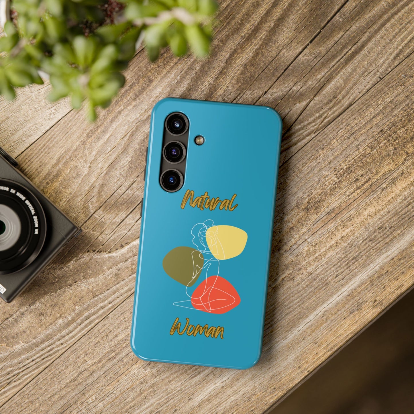 Natural Woman Colorful Pose (WL)Tough Phone Cases TURQUOISE