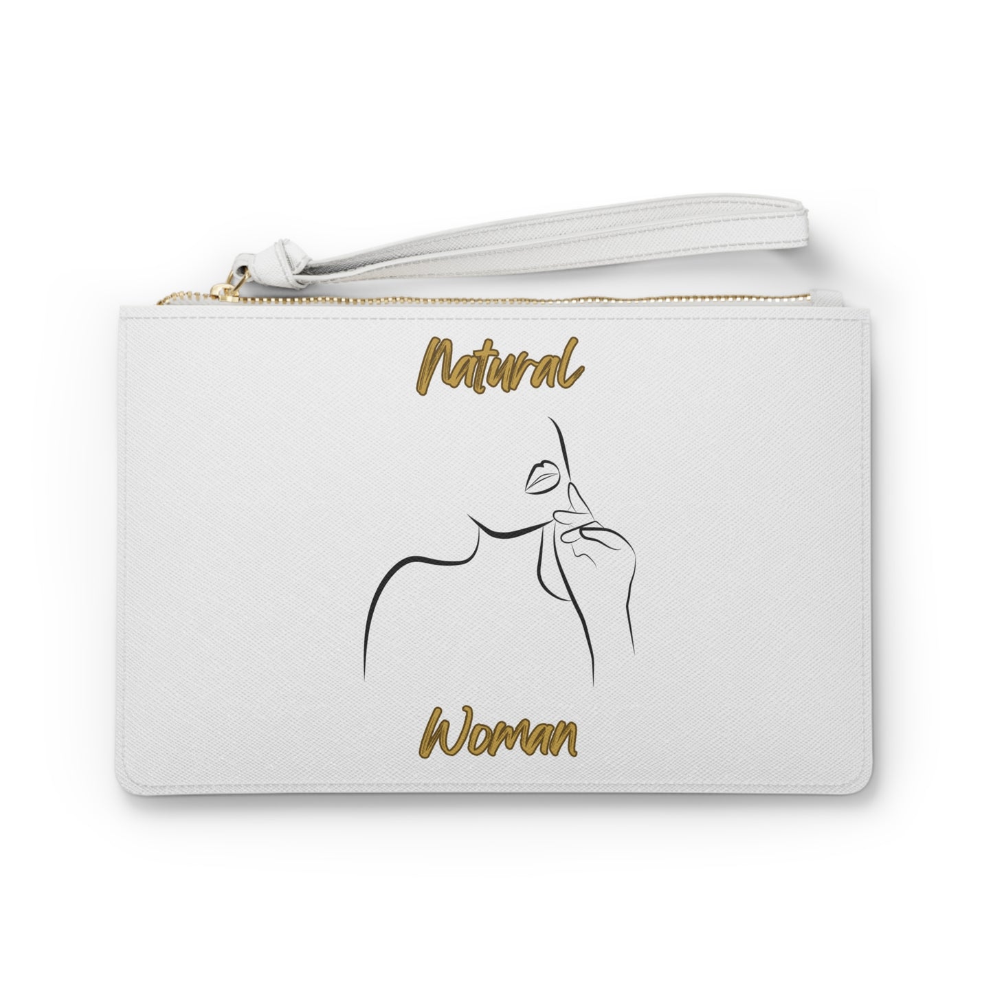 Natural Woman Chin Up (BL) Clutch Bag WHITE