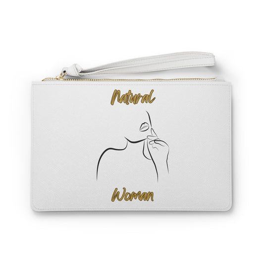 Natural Woman Chin Up (BL) Clutch Bag WHITE