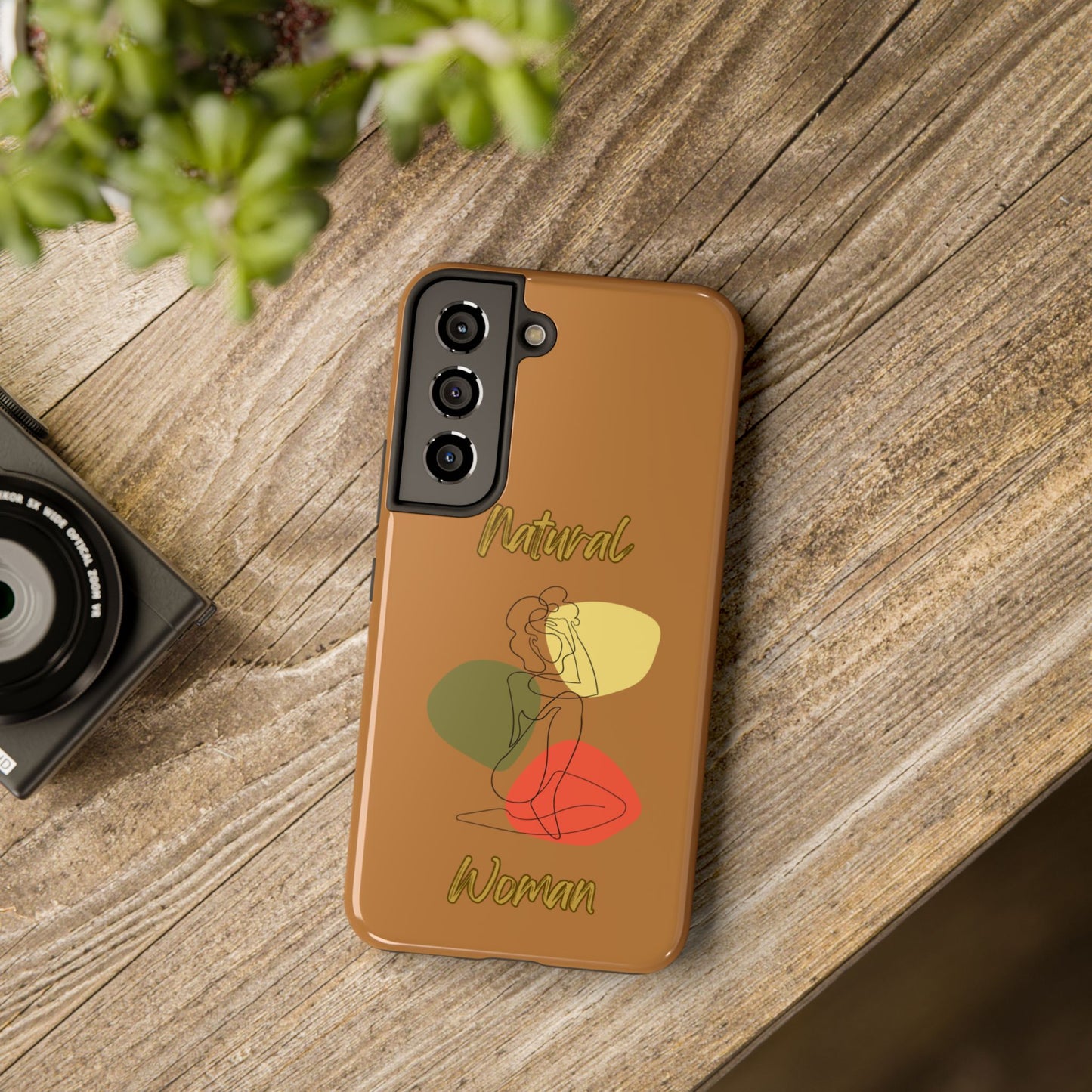Natural Woman Colorful Pose (BL)Tough Phone Cases LIGHT BROWN