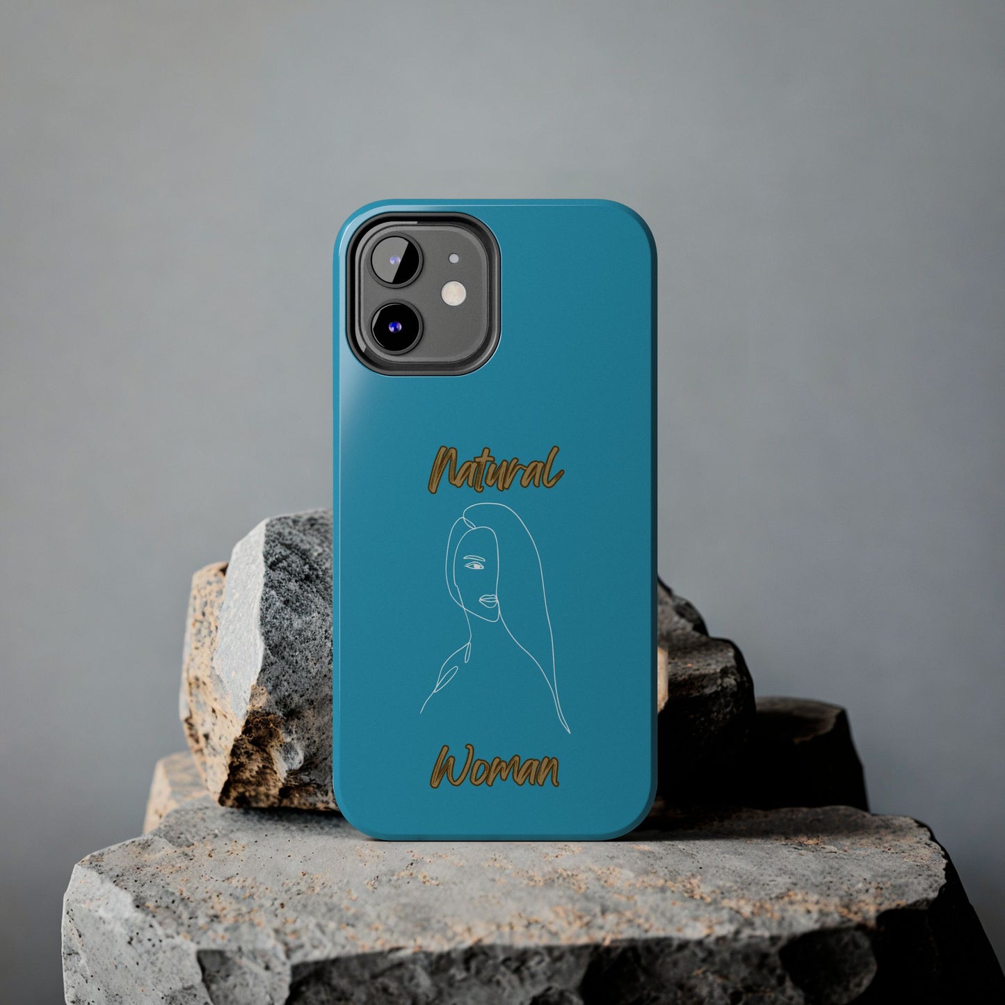 Natural Woman Covered Eye (WL)Tough Phone Cases TURQUOISE