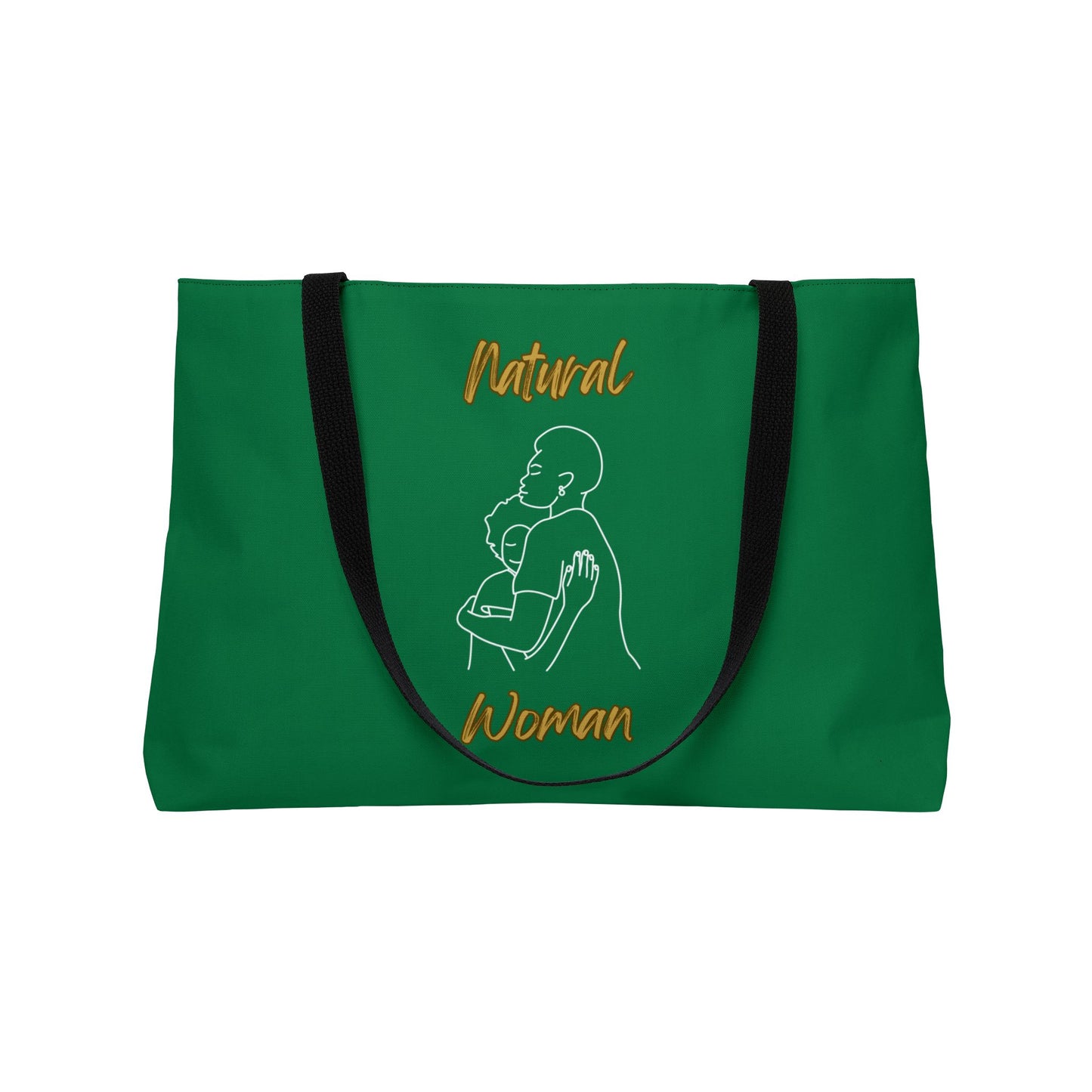 Natural Woman Safe With Momma (WL) Weekender Tote Bag DARK GREEN