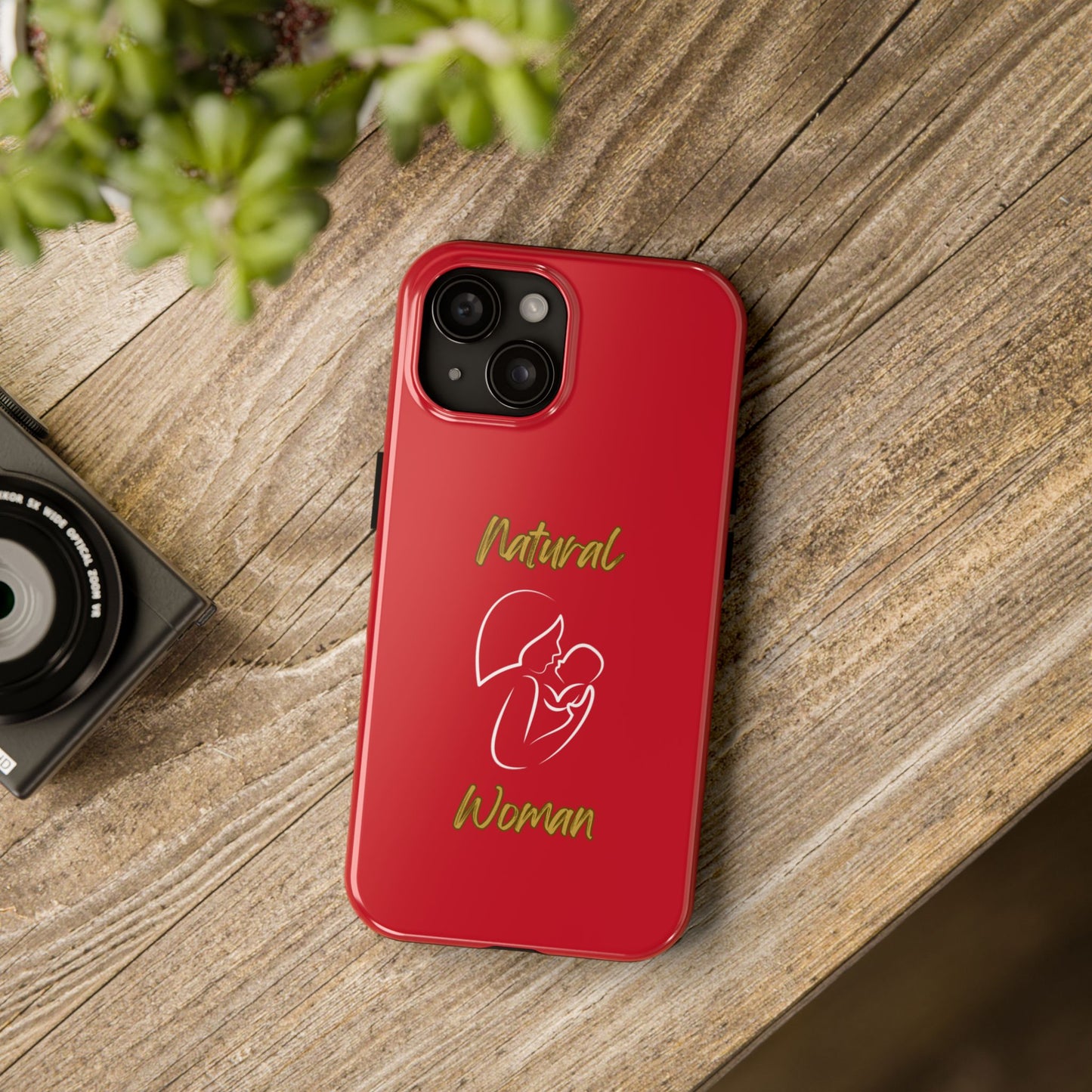 Natural Woman Long Awaited (WL)Tough Phone Cases DARK RED