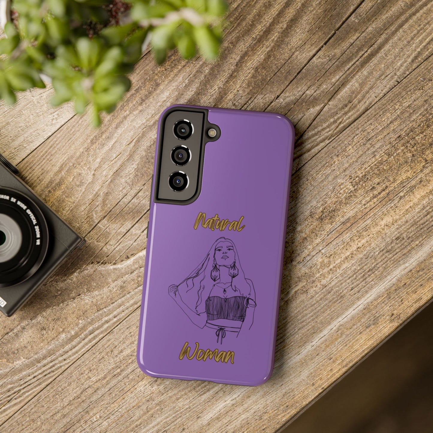 Natural Woman Thinking (BL)Tough Phone Cases LIGHT PURPLE