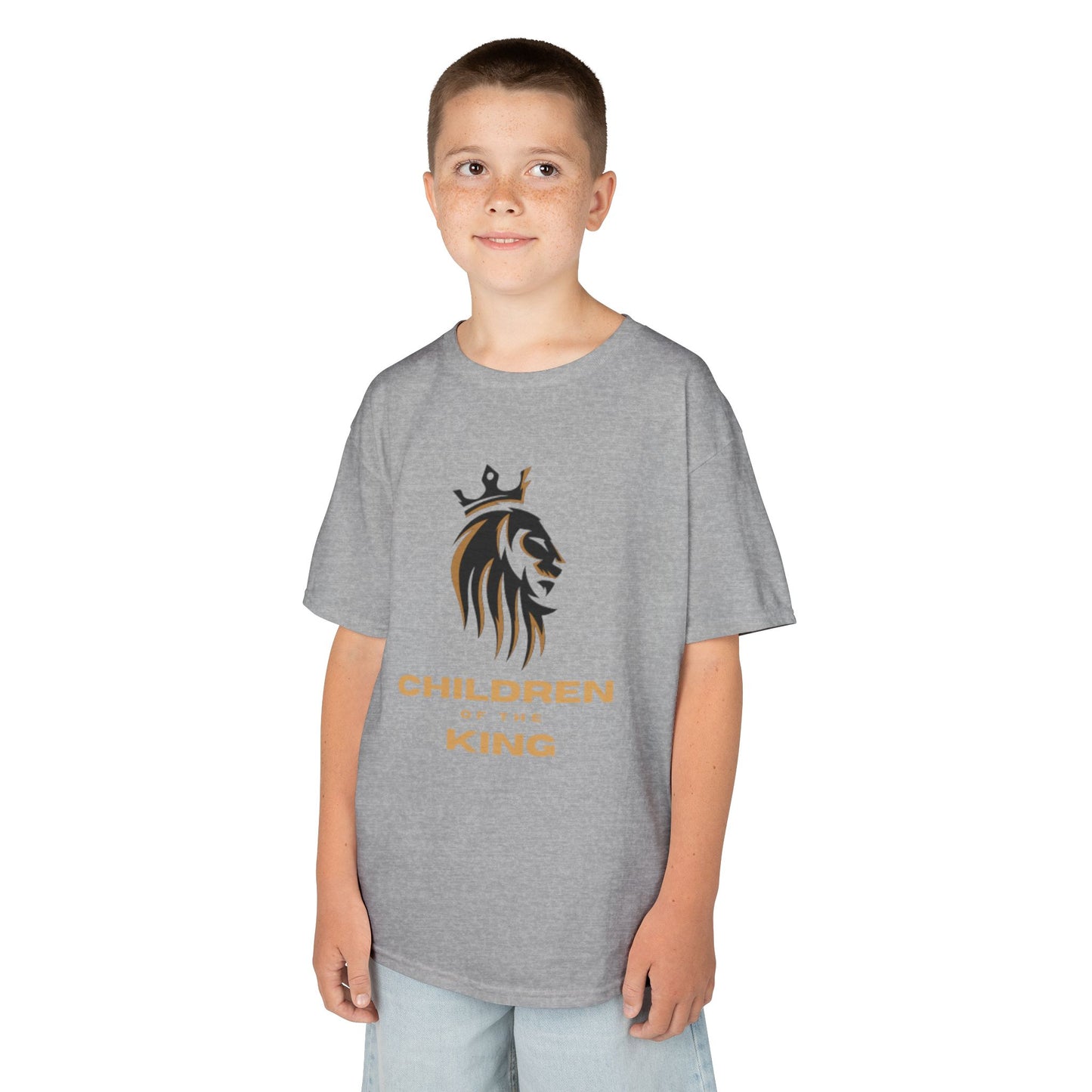 Children of the King Inspirational Kids Cotton T-Shirt (BL)