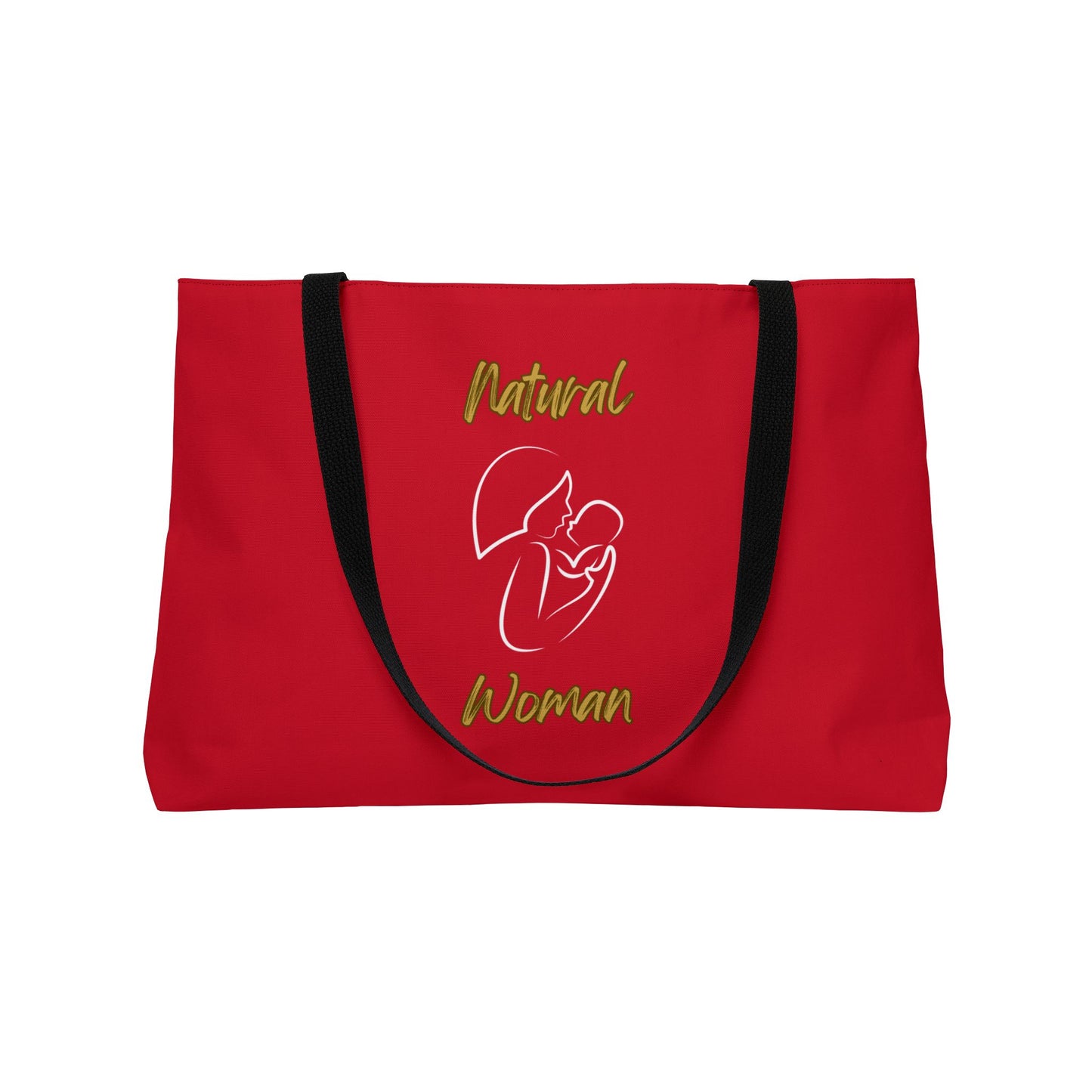 Natural Woman Long Awaited (WL) Weekender Tote Bag DARK RED