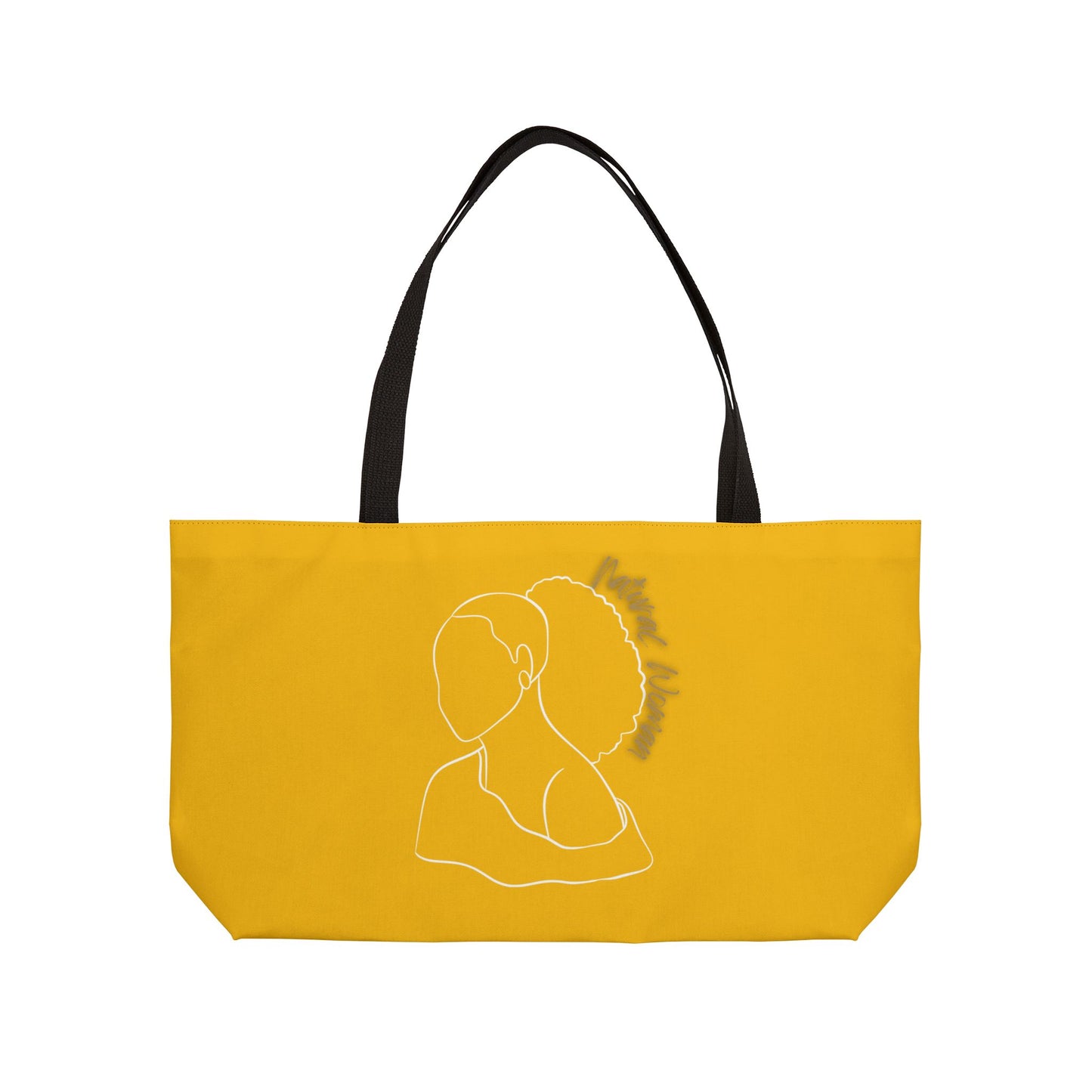 Natural Woman Behind Head (WL) Weekender Tote Bag YELLOW