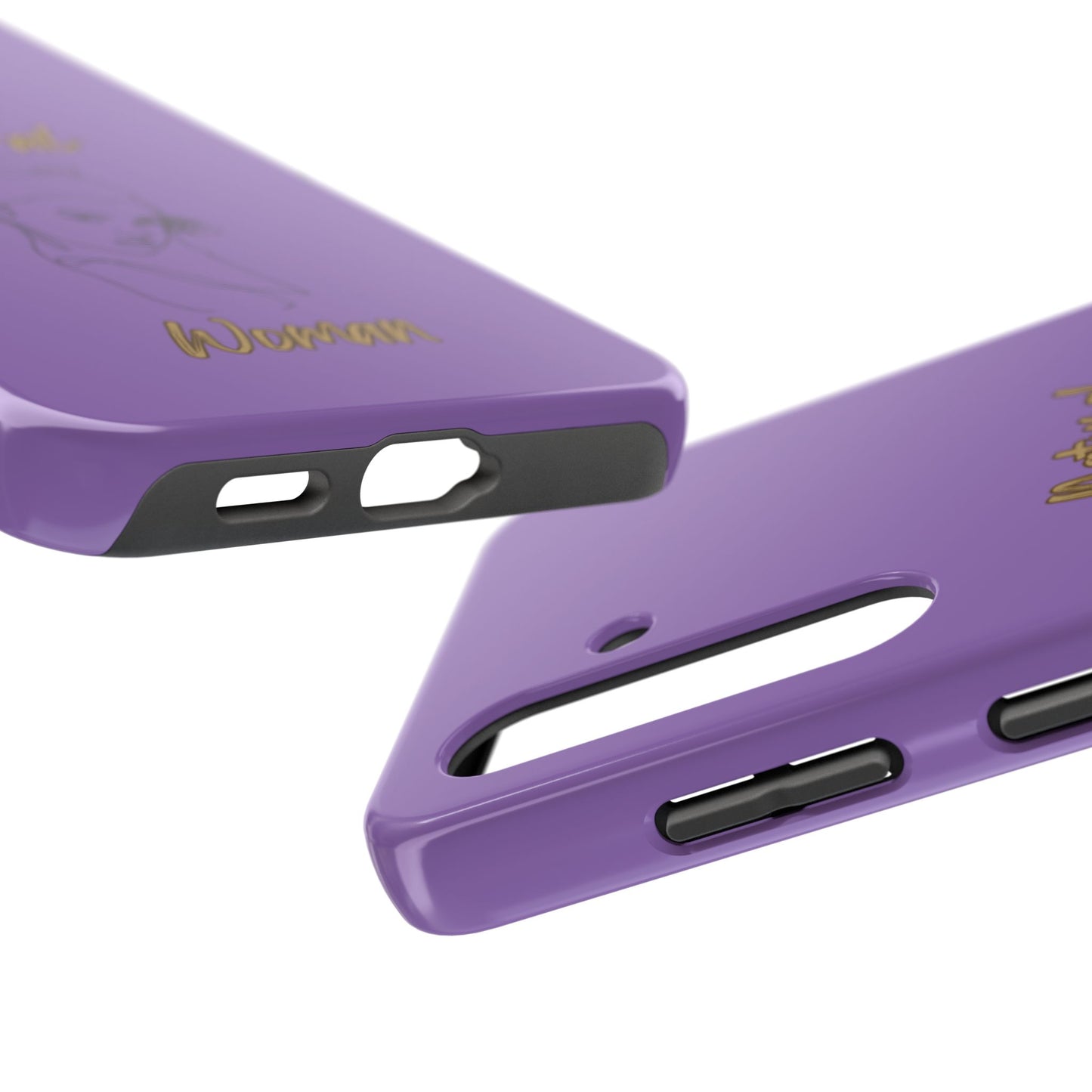 Natural Woman Sassy Bun (BL) Tough Phone Cases LIGHT PURPLE