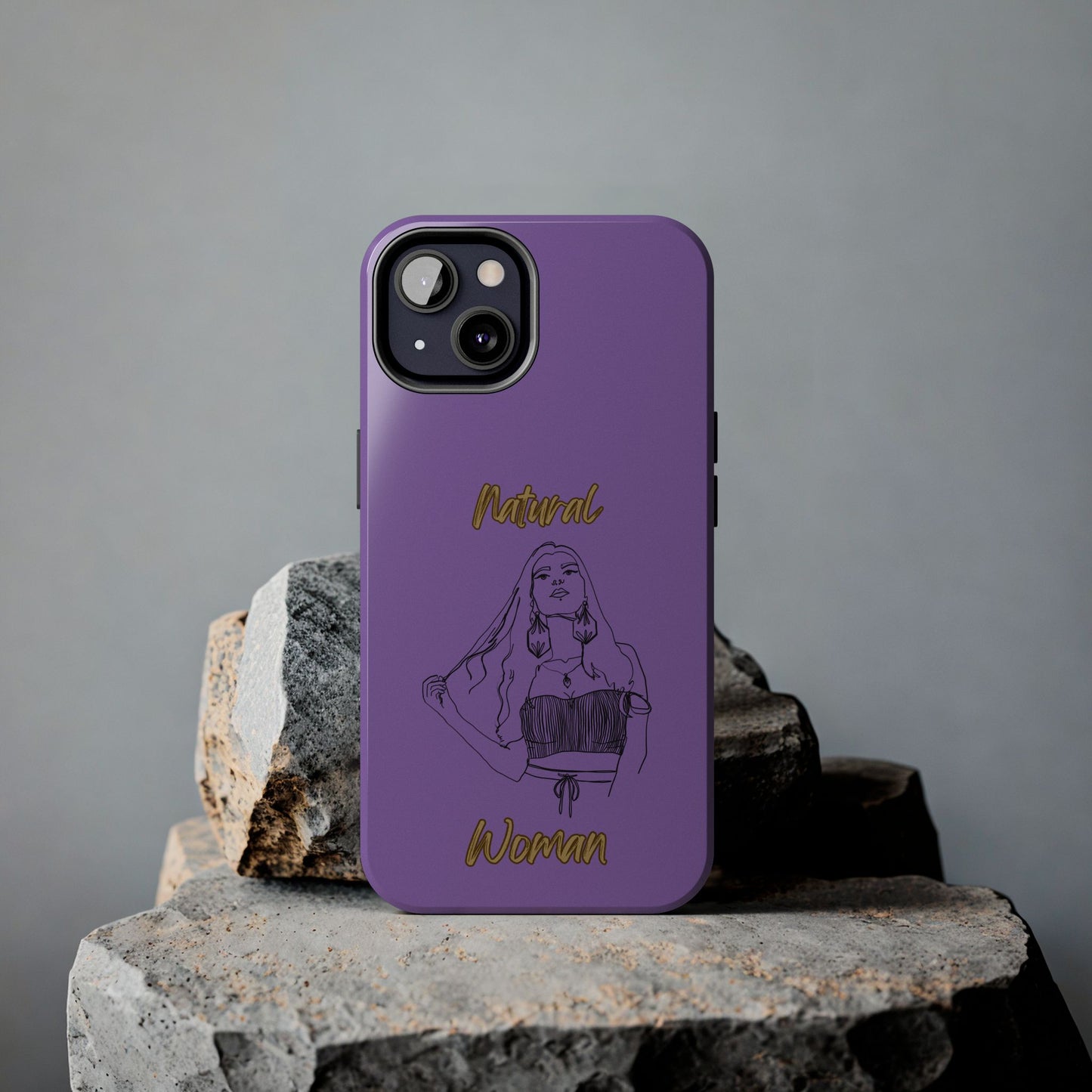 Natural Woman Thinking (BL)Tough Phone Cases LIGHT PURPLE