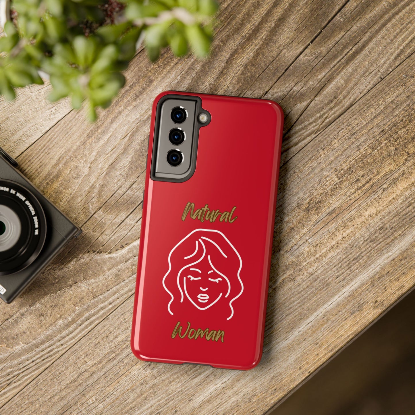 Natural Woman Modest (WL)Tough Phone Cases DARK RED