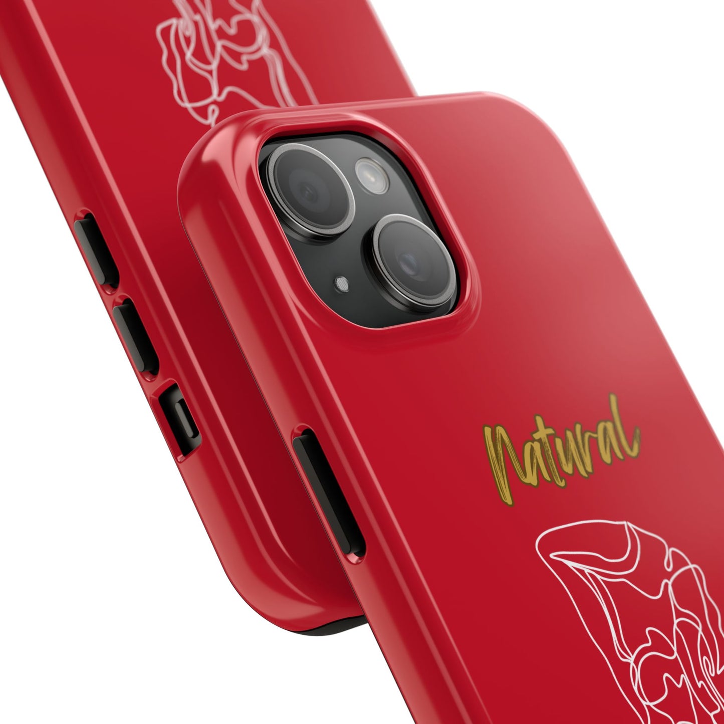 Natural Woman Flexible (WL)Tough Phone Cases DARK RED