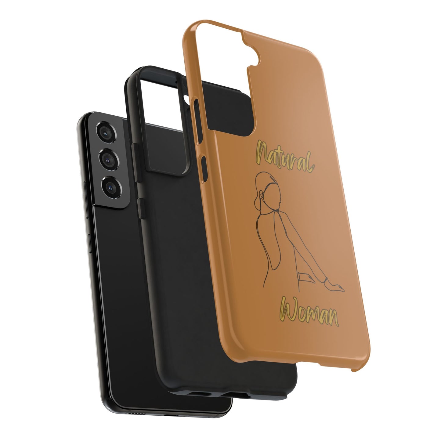 Natural Woman Hands Free (BL)Tough Phone Cases LIGHT BROWN