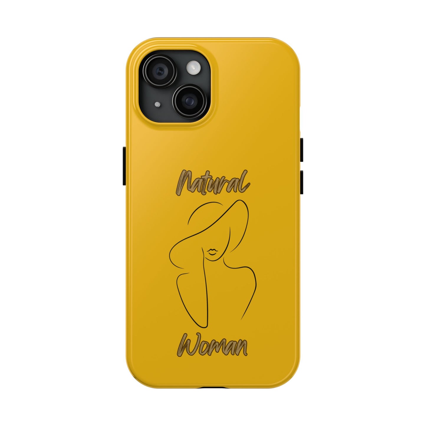 Natural Woman Sun Hat (BL) Tough Phone Cases YELLOW