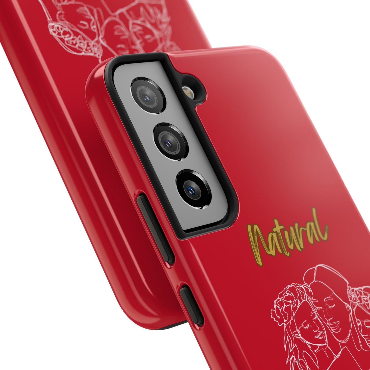Natural Woman Me & My Girls (WL)Tough Phone Cases DARK RED