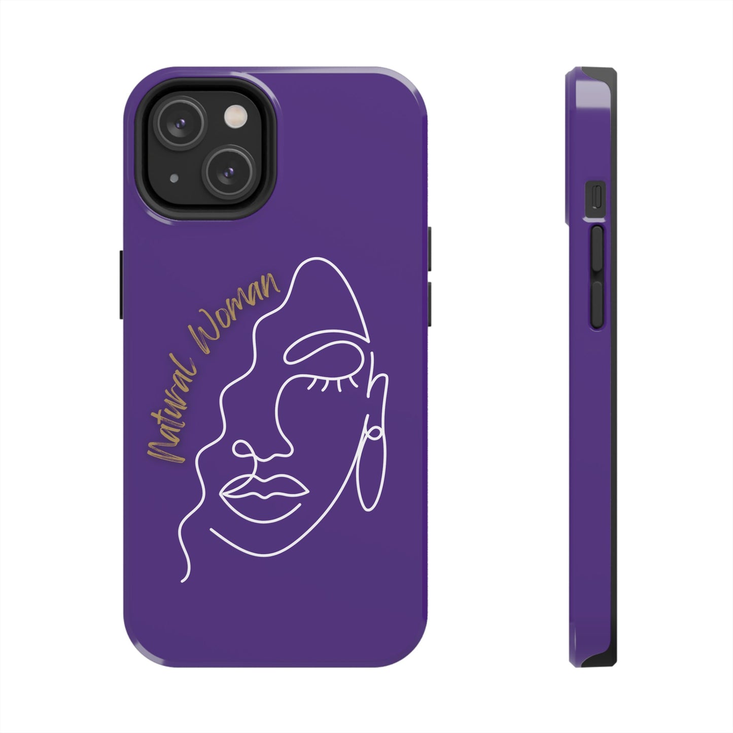 Natural Woman Half Face (WL)Tough Phone Case PURPLE