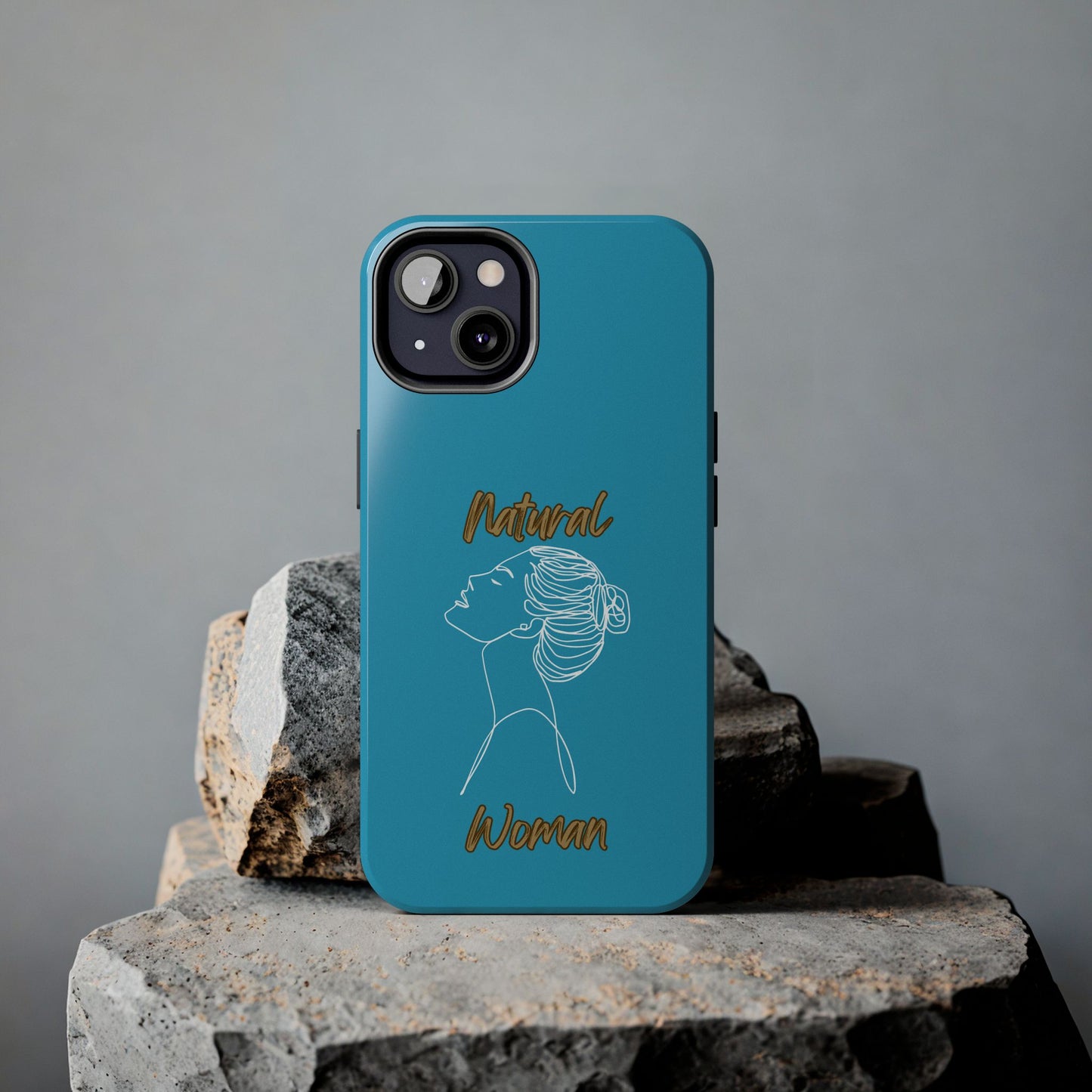 Natural Woman Wet Bun (WL) Tough Phone Cases TURQUOISE