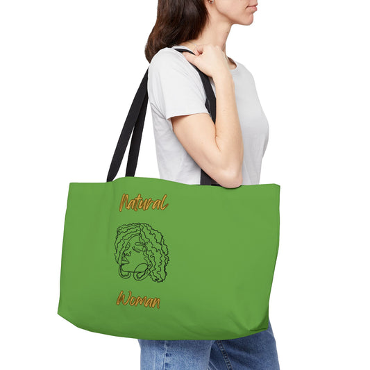 Natural Woman Naturally Me (BL) Weekender Tote Bag GREEN