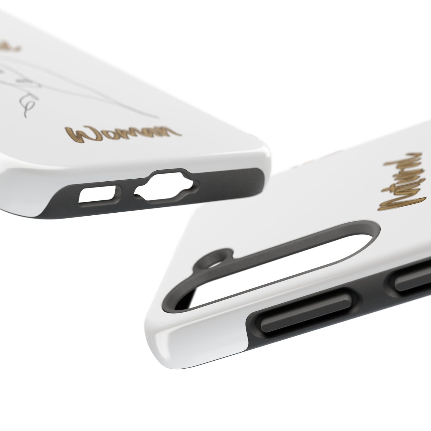 Natural Woman Covered Eye (BL)Tough Phone Cases WHITE