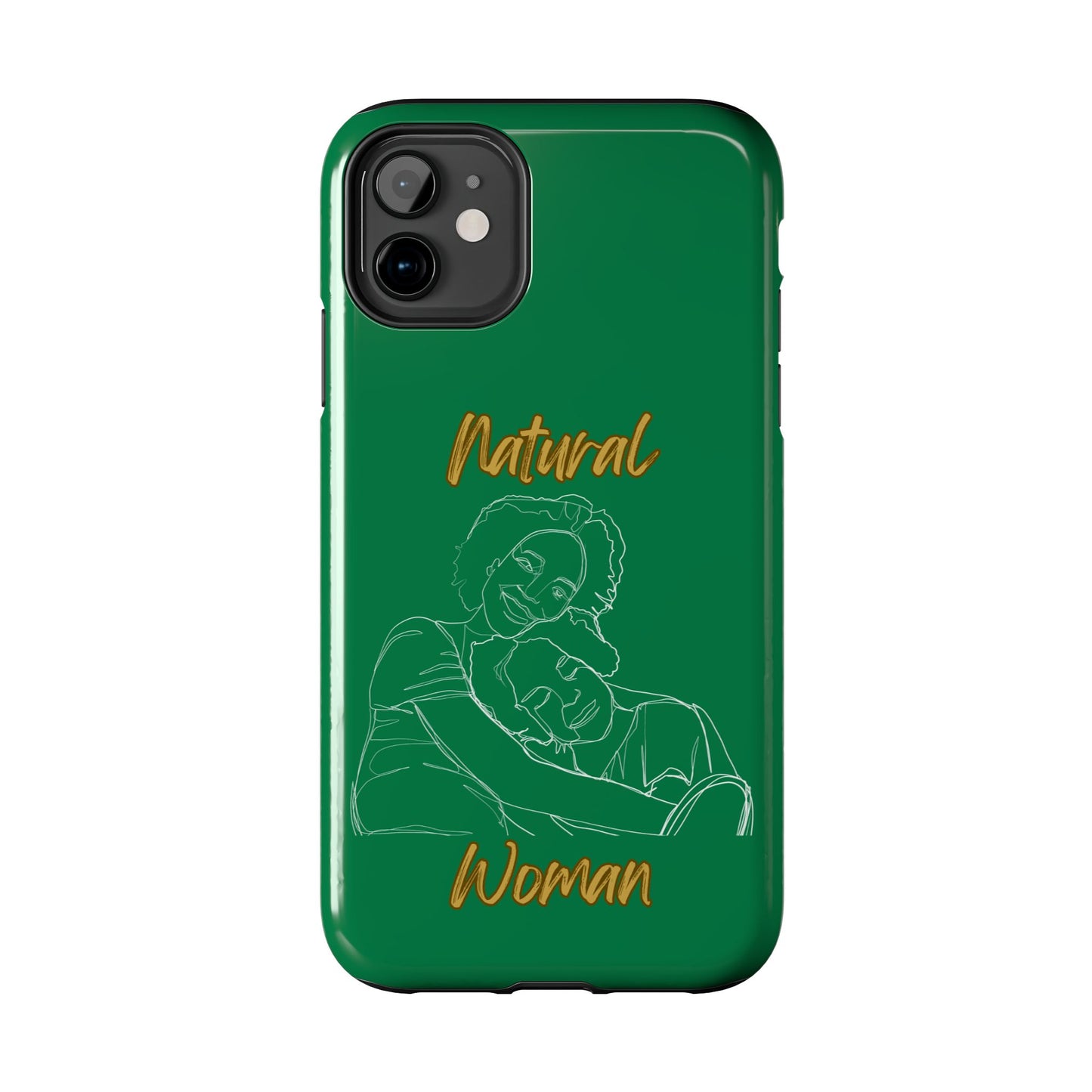 Natural Woman Loving Embrace (WL)Tough Phone Cases DARK GREEN