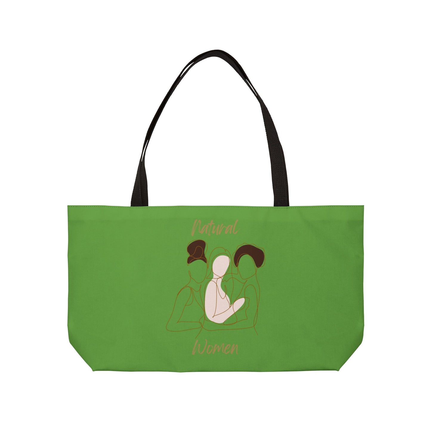 Natural Women Friends (BL) Weekender Tote Bag GREEN