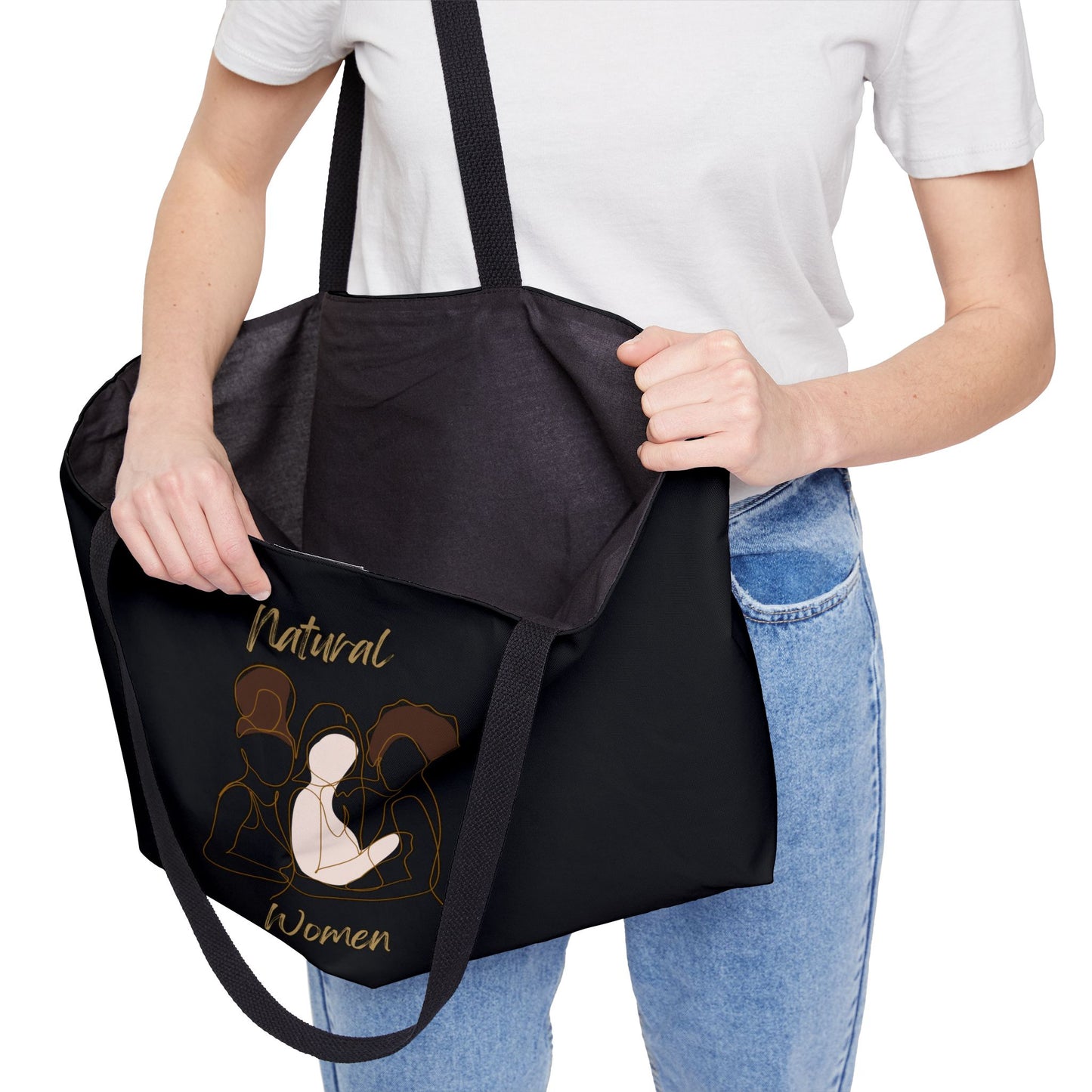 Natural Women Friends (BL) Weekender Tote Bag BLACK